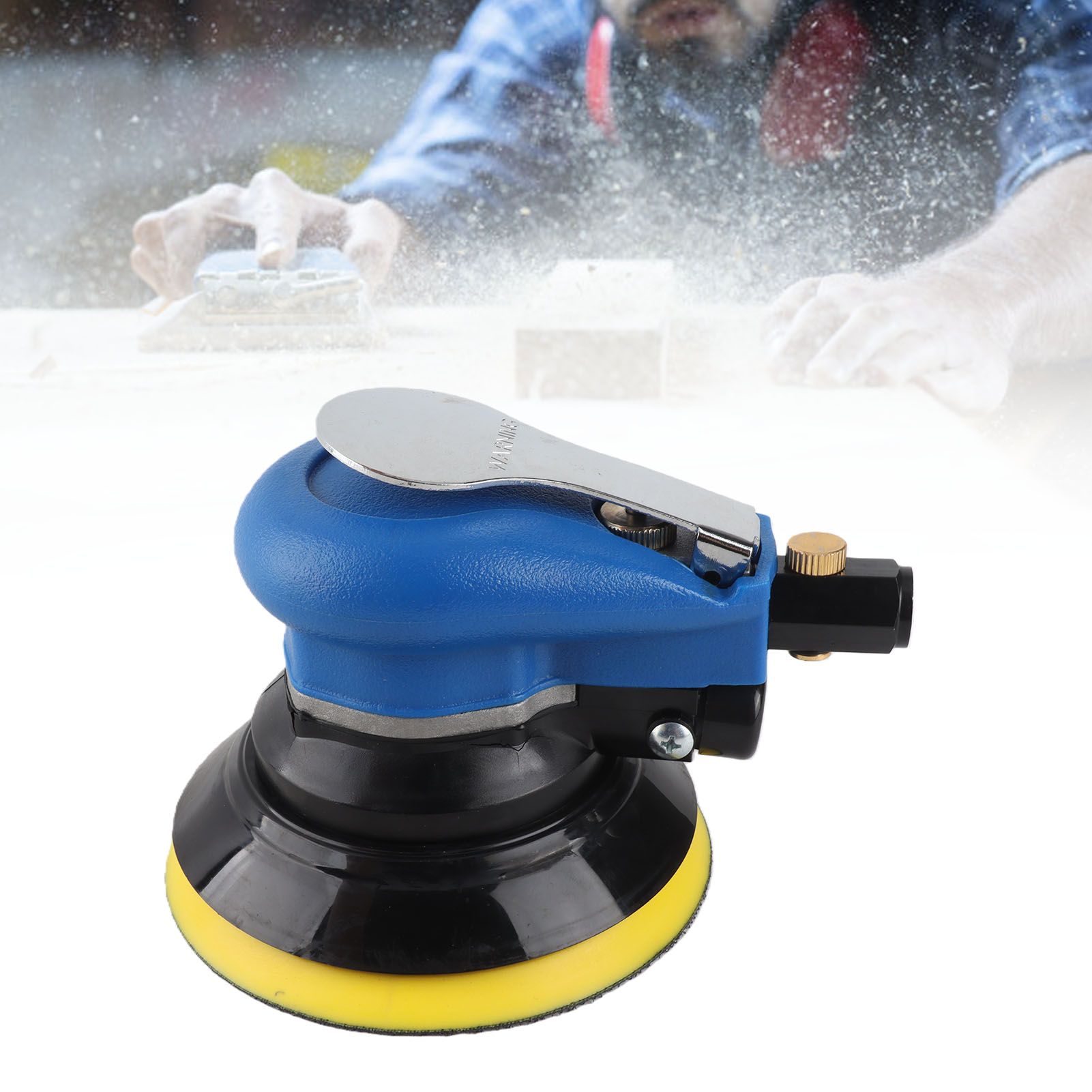 Pneumatic Sander Dry Grinding Sand Paper Machine Air Polisher Polishing view 11