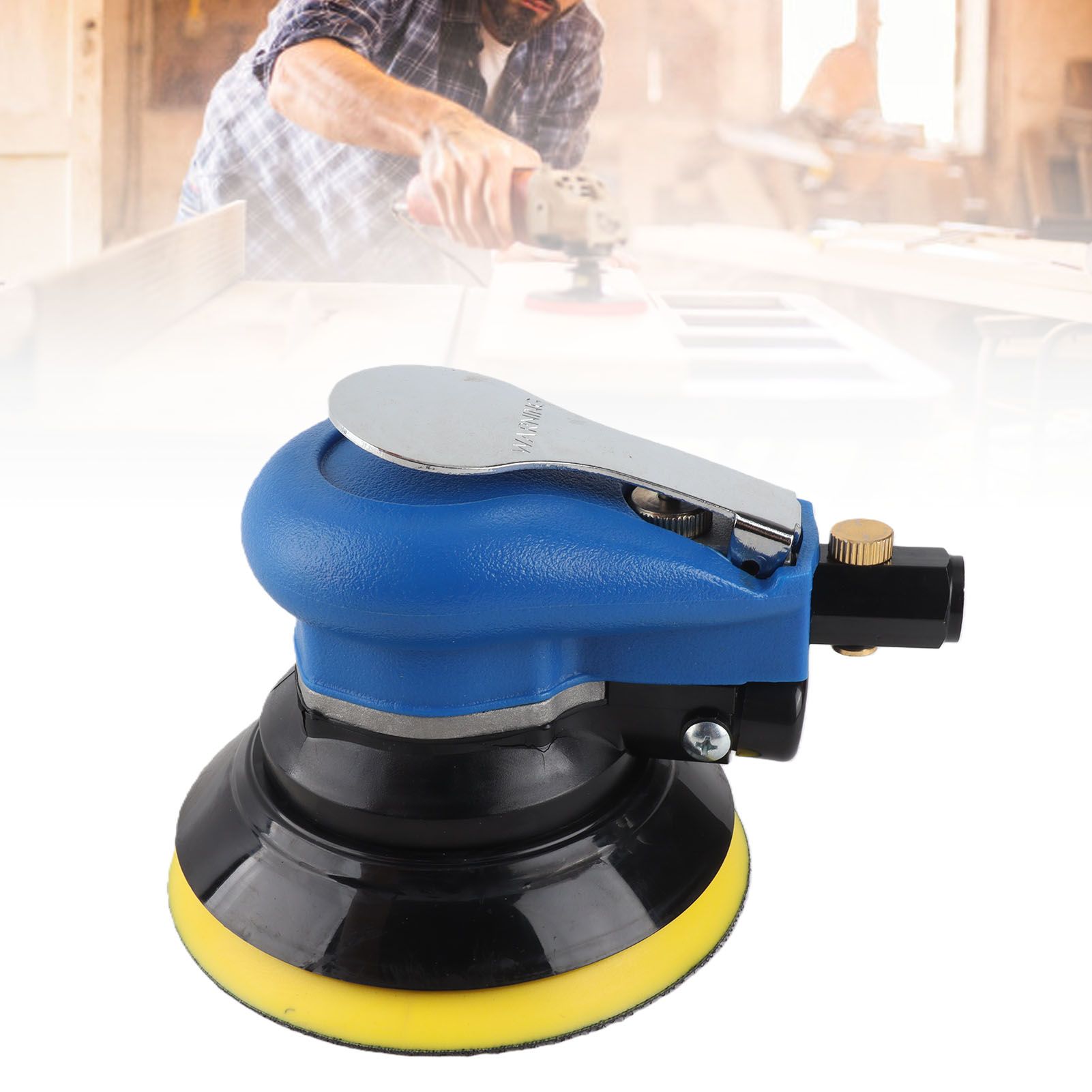 Pneumatic Sander Dry Grinding Sand Paper Machine Air Polisher Polishing view 12