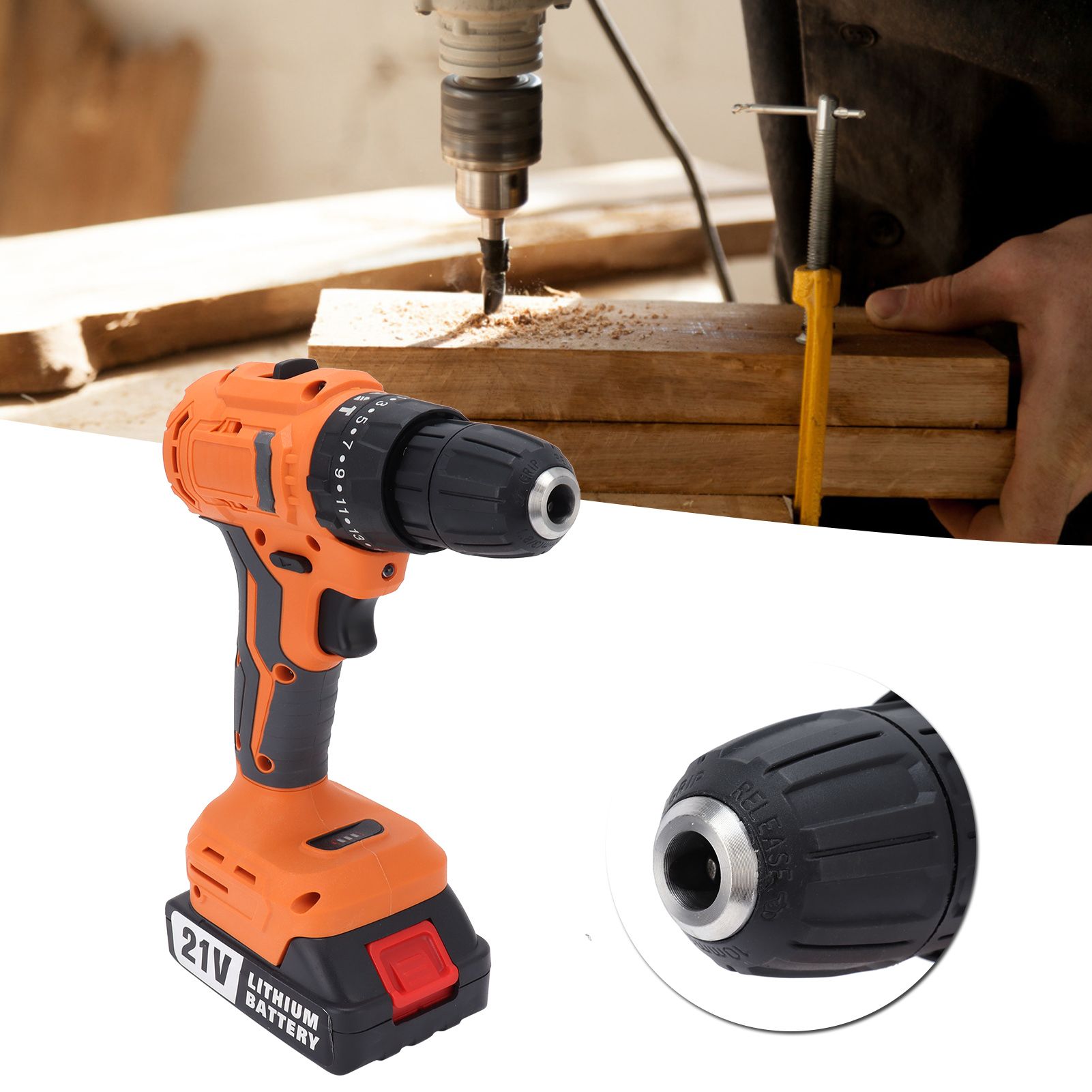 Brushless Rechargeable Drill with MT Interface Dual Speed Small Hand Electric view 11