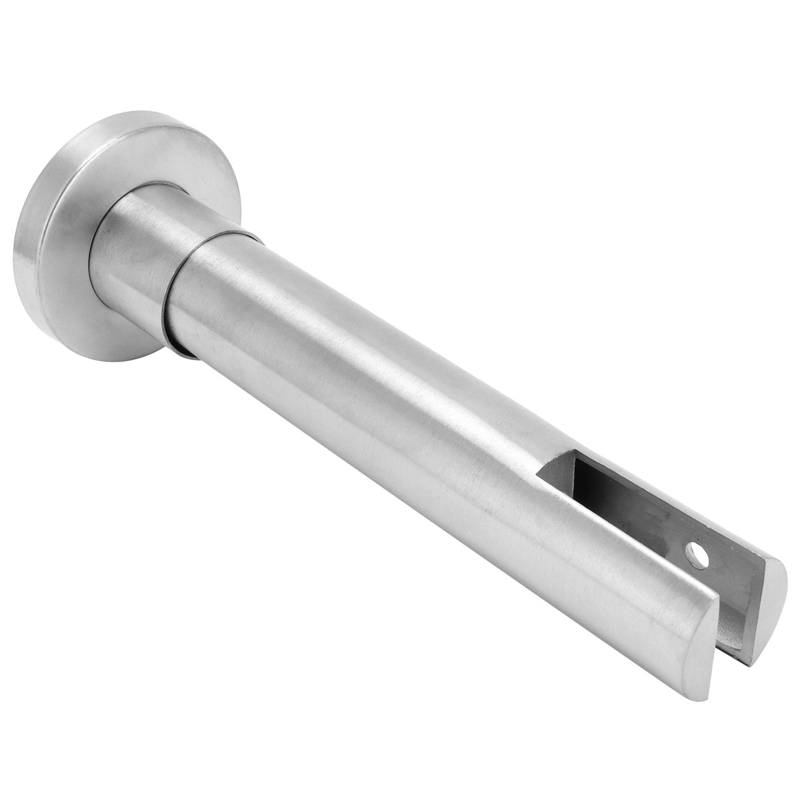 Stainless Steel Glass Clamp Bracket Mount Glass Spigot Public Bathroom Toilet view 9