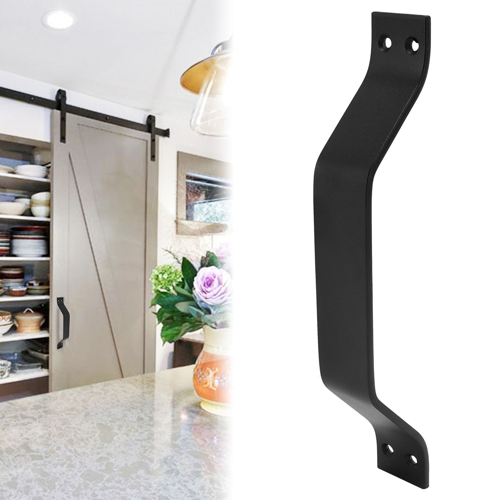 Barn Door Handle Carbon Steel Garage Door Handle for Wooden Fence Door Outdoor view 11