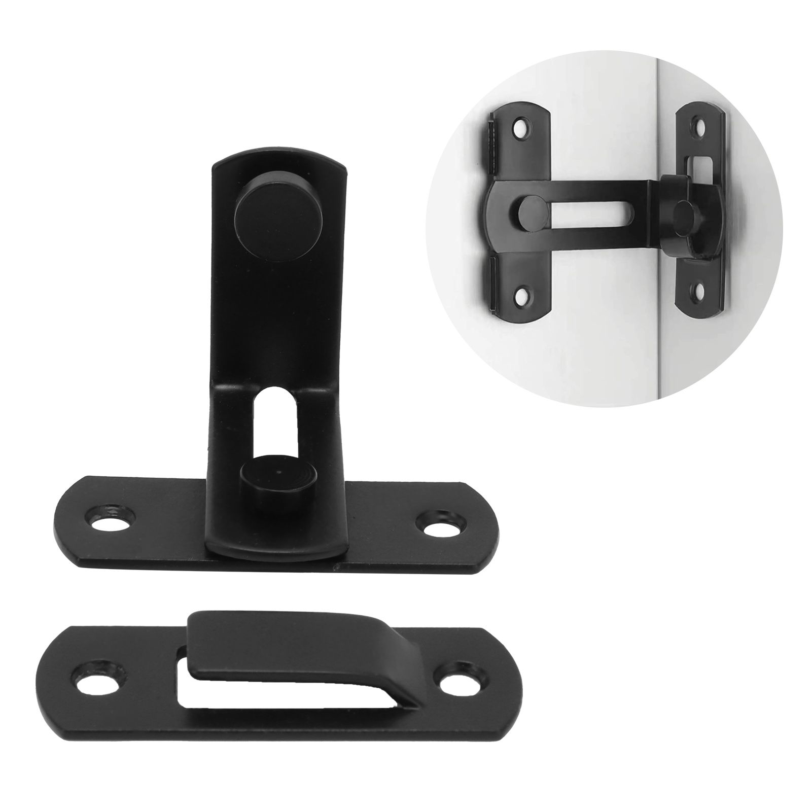 American Style Barn Door Lock Carbon Steel Sliding Door Latch Buckle for Doors view 12