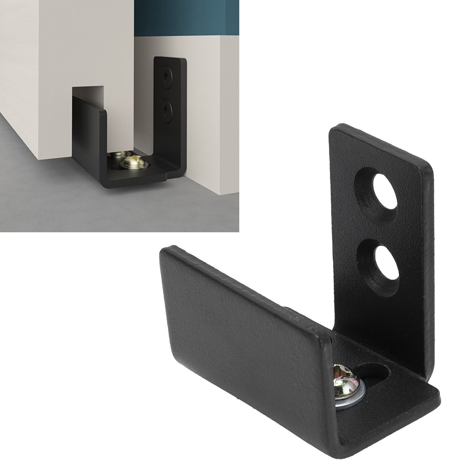 Barn Door Floor Guide Kit Carbon Steel Slotted Sliding Door Bottom Guide view 11