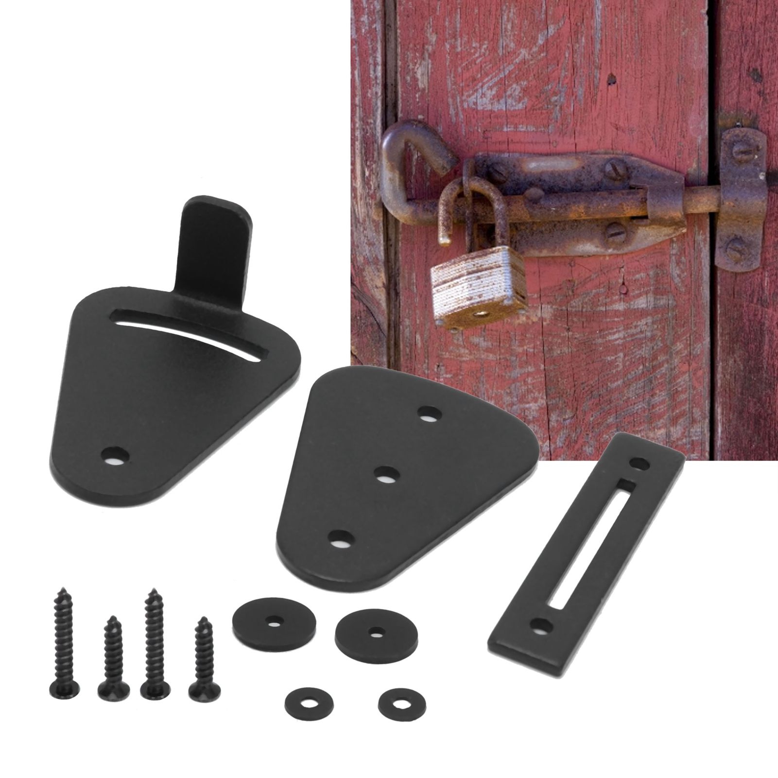 Carbon Steel Sliding Barn Gate Latch Door Lock Catch Or Hanging Rail Door Hardware view 12