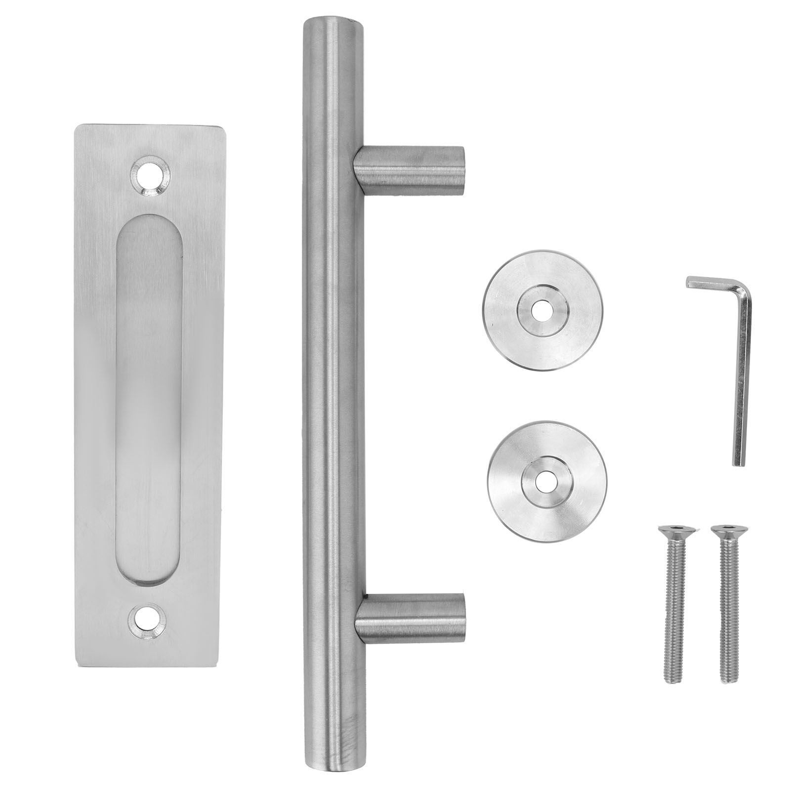 Barn Door Handle Stainless Steel DoubleSide Pull Handle for Door Garage Barn view 2