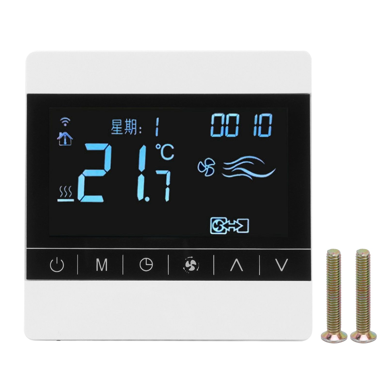 Thermostat LCD Fan Coil Air Conditioner Panel Switch Household Smart view 2