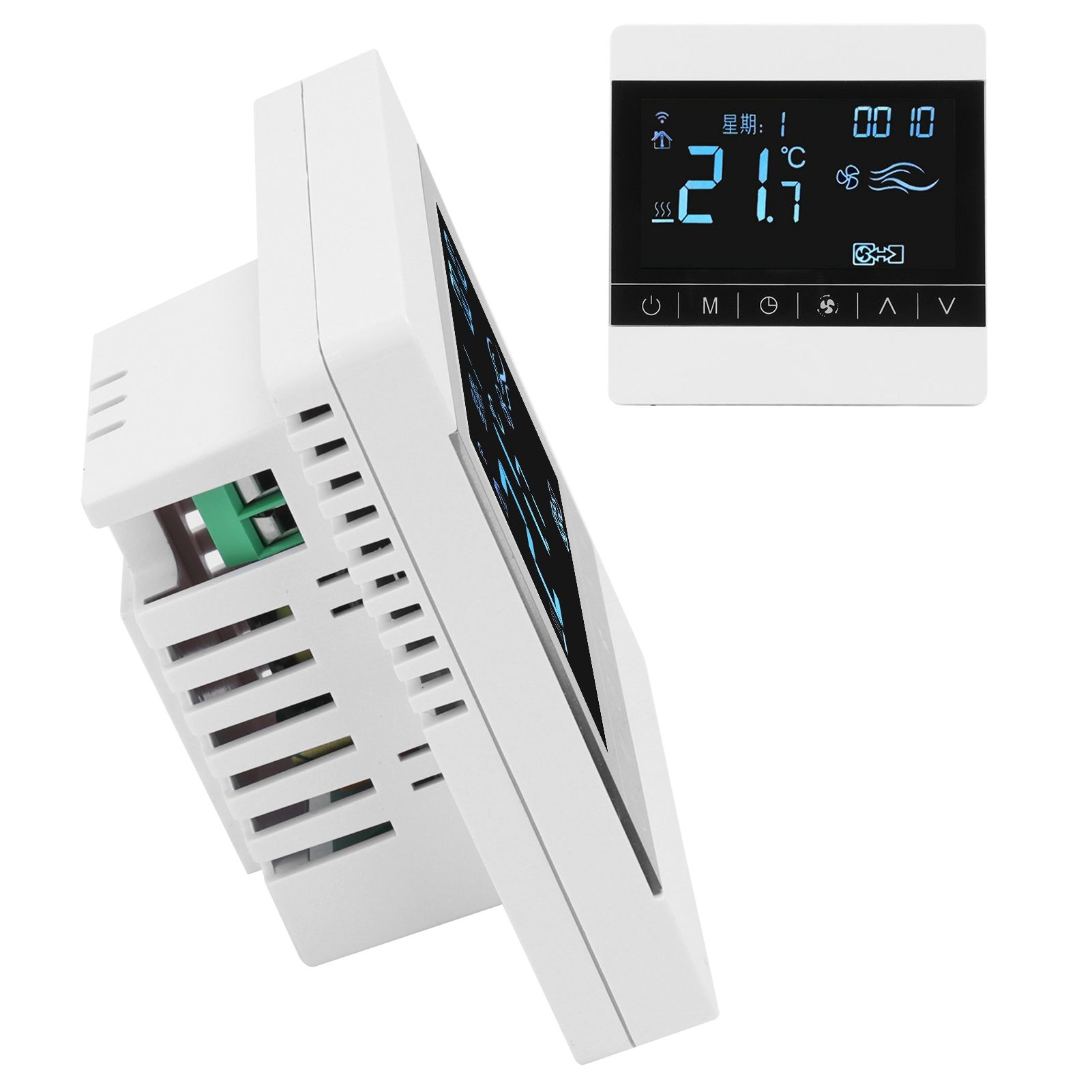 Thermostat LCD Fan Coil Air Conditioner Panel Switch Household Smart view 6