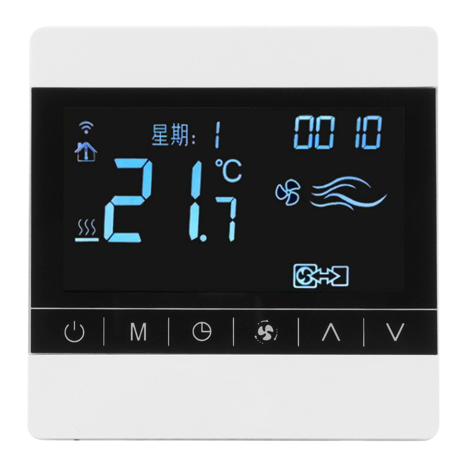 Thermostat LCD Fan Coil Air Conditioner Panel Switch Household Smart view 10