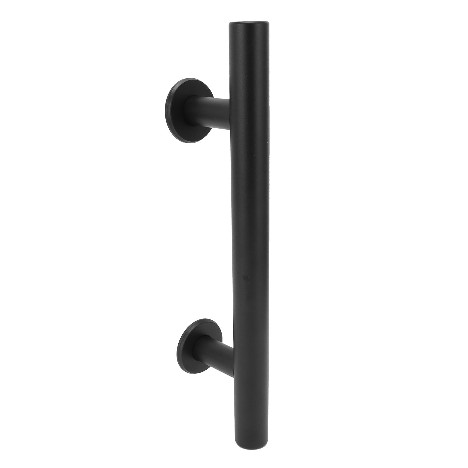 Black Barn Door Handle Double Side Sliding Door Round Concealed Pull for view 6