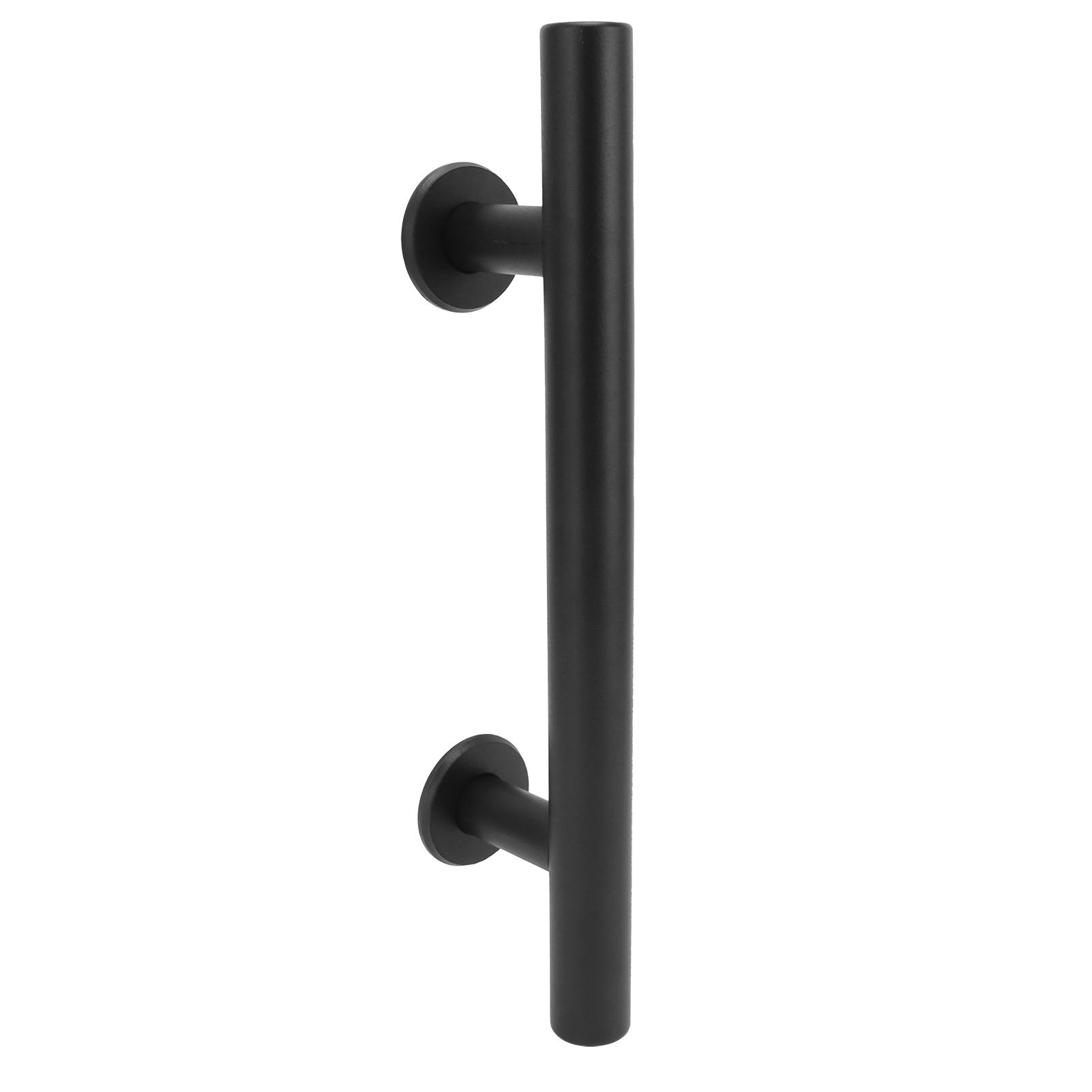 Black Barn Door Handle Double Side Sliding Door Round Concealed Pull for view 8