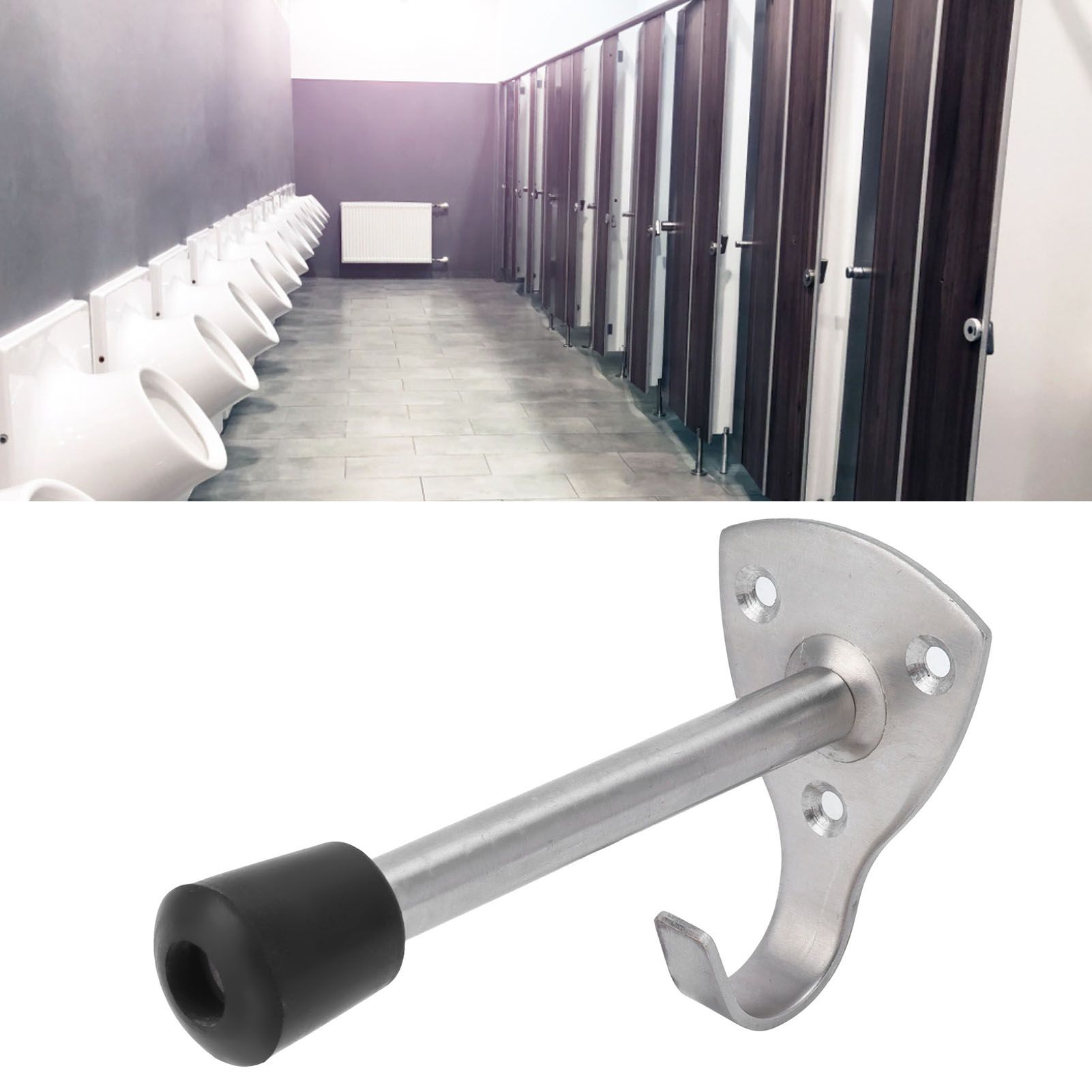 Stainless Steel Door Hook Clothes Hats Towel Coat Hanger for Bathroom Kitchen view 11