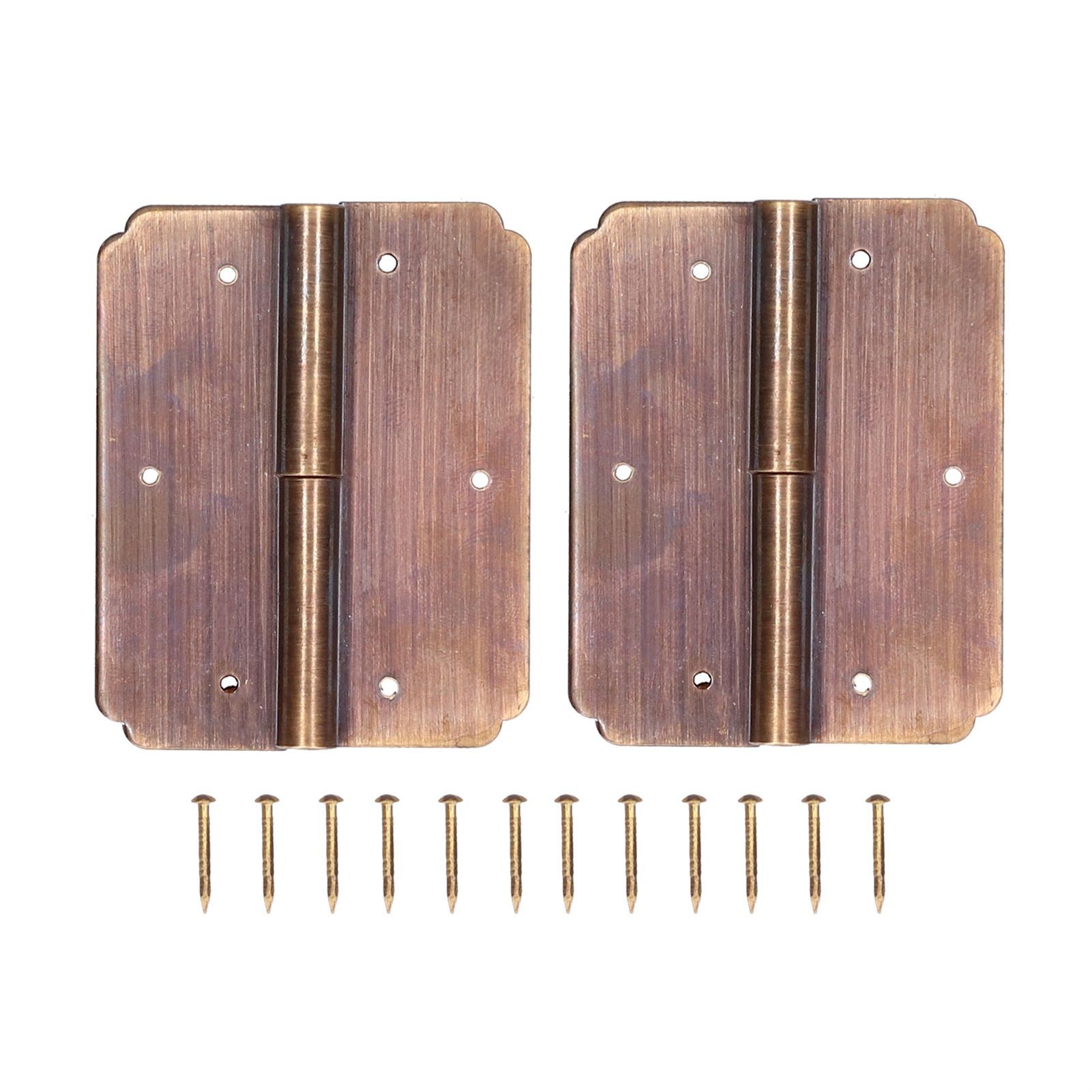 2Set Square Hinge 6cm Chinese Antique Cabinet Hinge Furniture Hardware Accessories view 2
