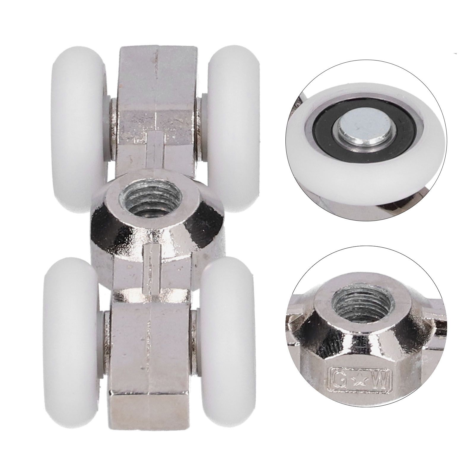 Shower Door Sliding Wheel Suspension Outer Pulley Roller Replacement view 9