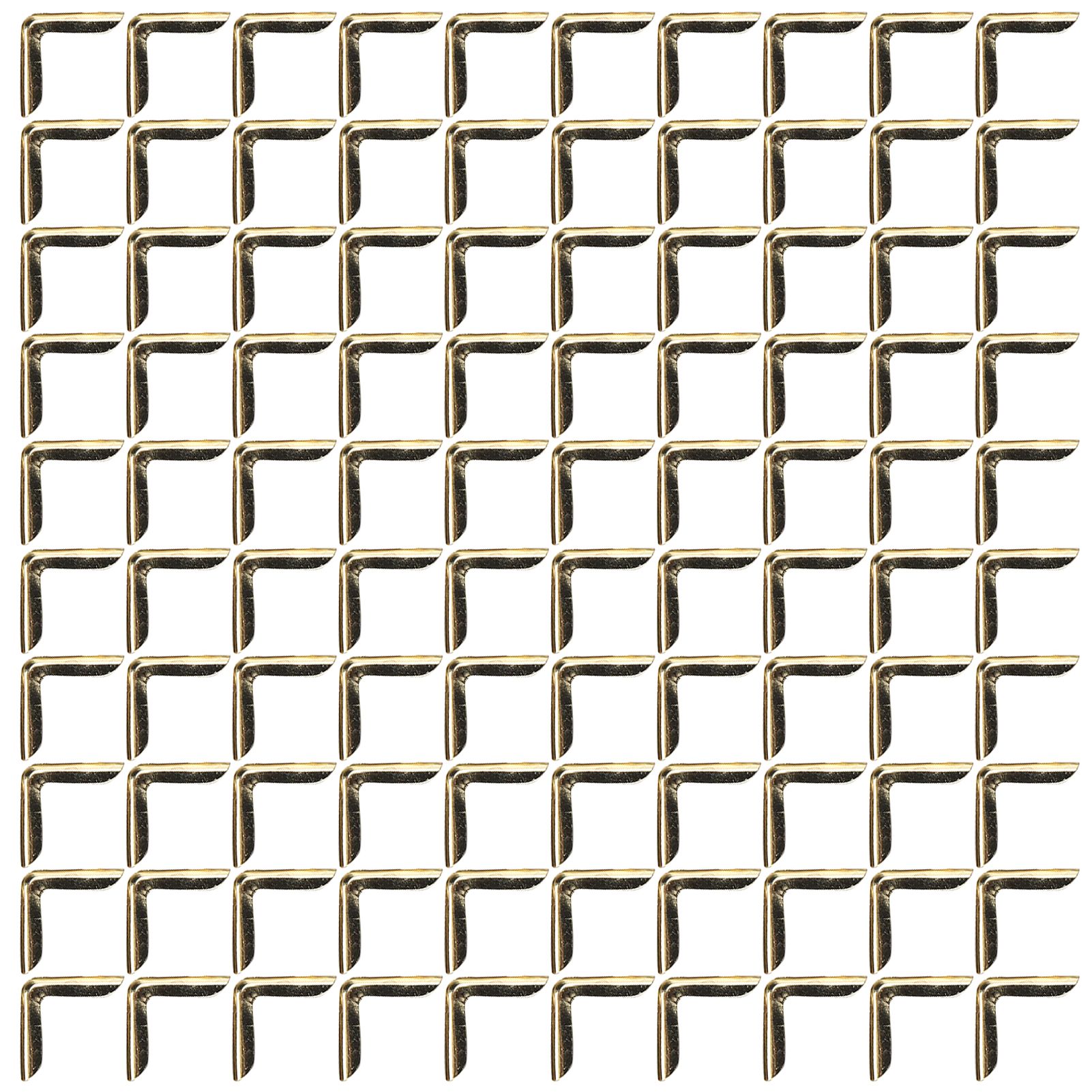 100Pcs Book Corner Protector Aluminum Alloy Gold Vintage Corner Guard for view 2