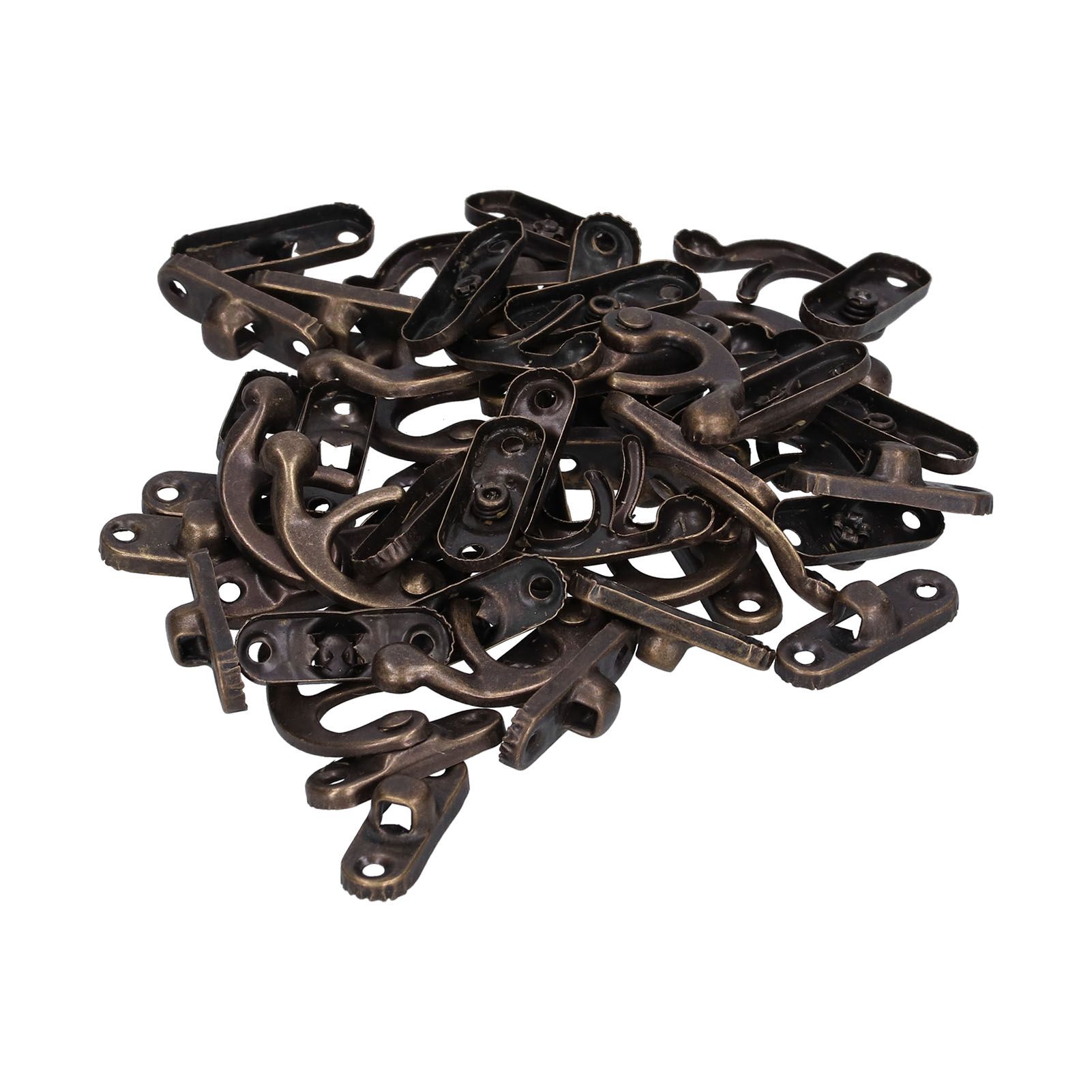 20Set Antique Latch Aluminum Alloy Hook Hasp Horn Lock for Jewelry Box Luggage view 10