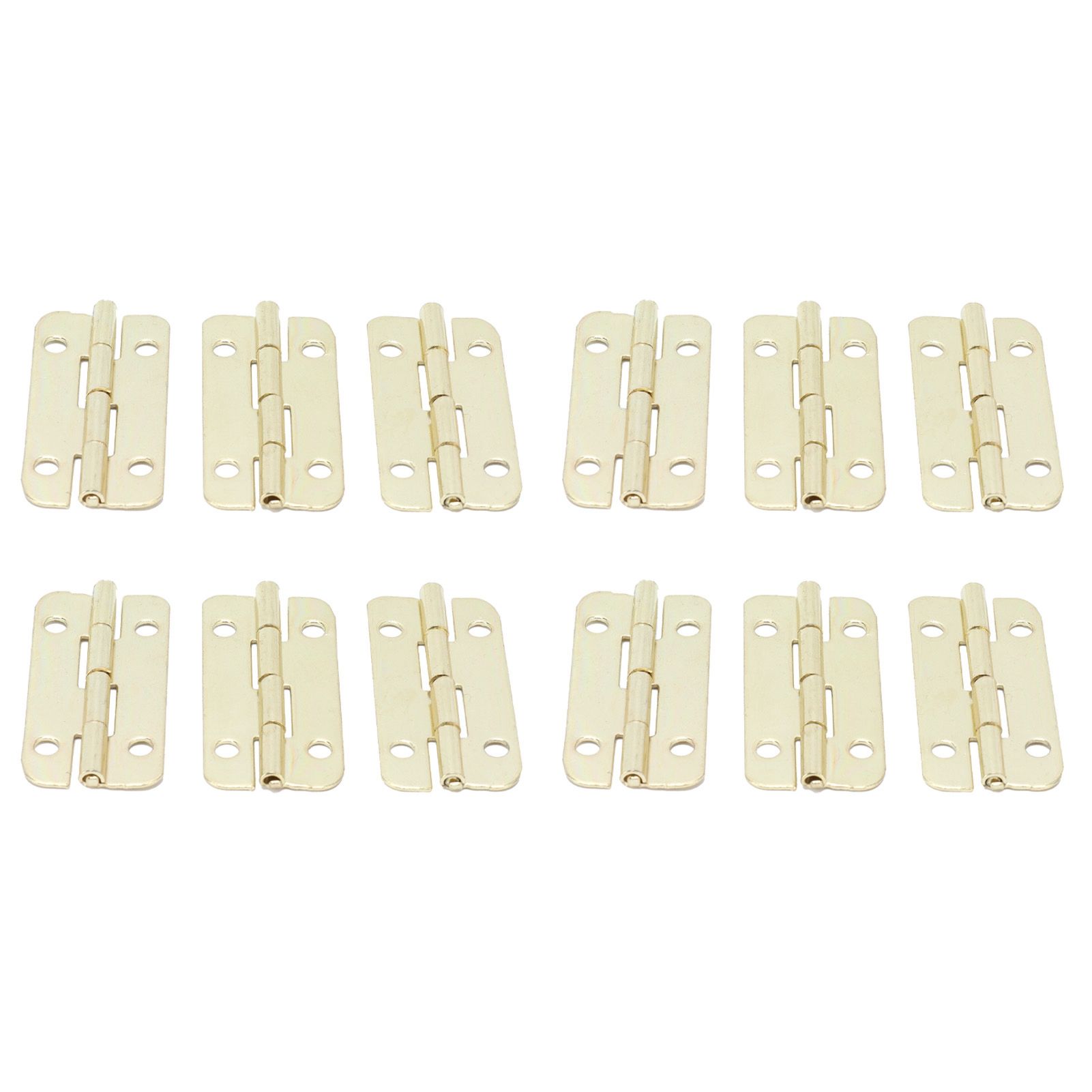 50Set Rounded Hinge Iron Cabinet Hinge Hardware Accessory for Home Door Wooden Box