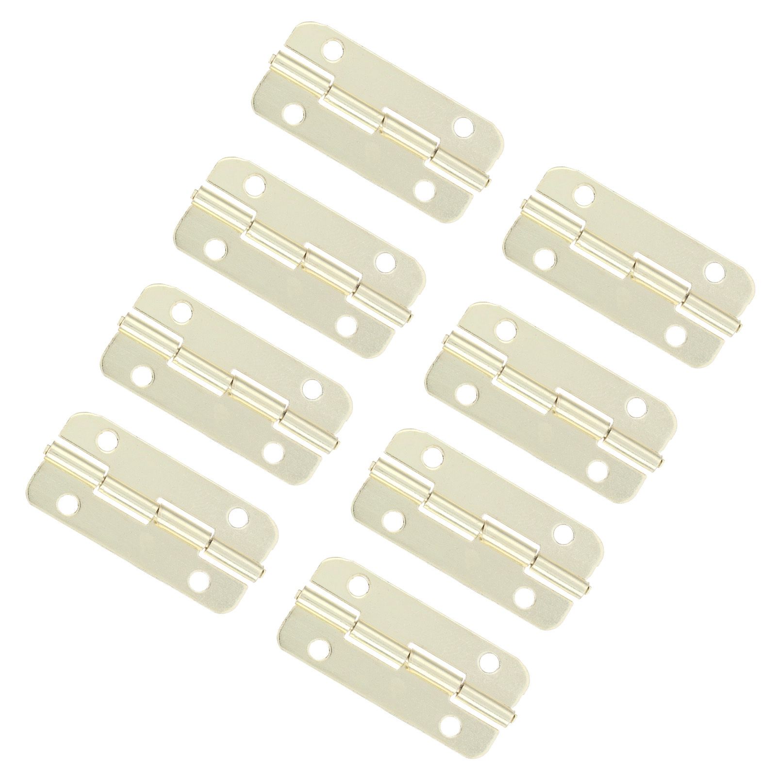 50Set Rounded Hinge Iron Cabinet Hinge Hardware Accessory for Home Door Wooden Box view 5