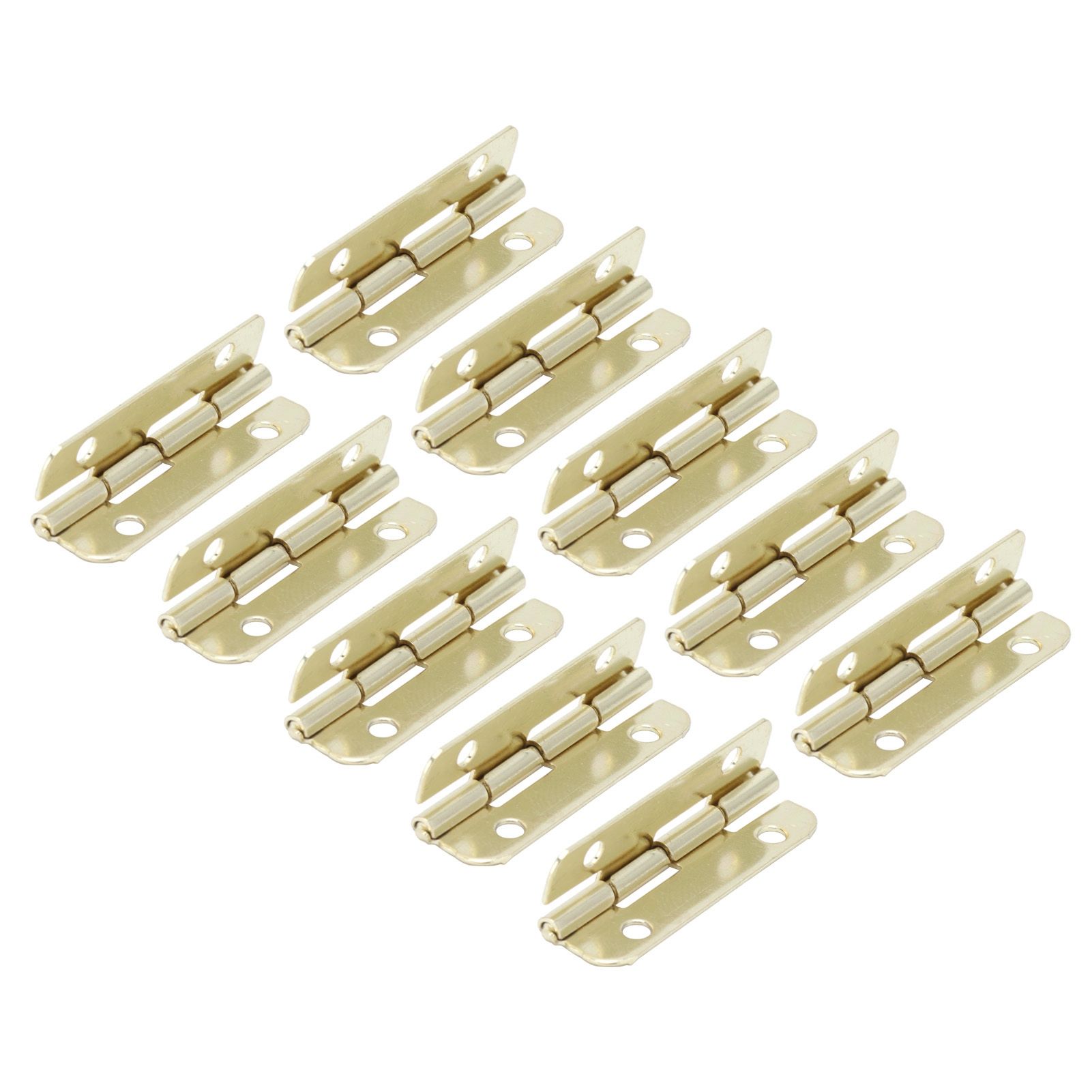 50Set Rounded Hinge Iron Cabinet Hinge Hardware Accessory for Home Door Wooden Box view 6