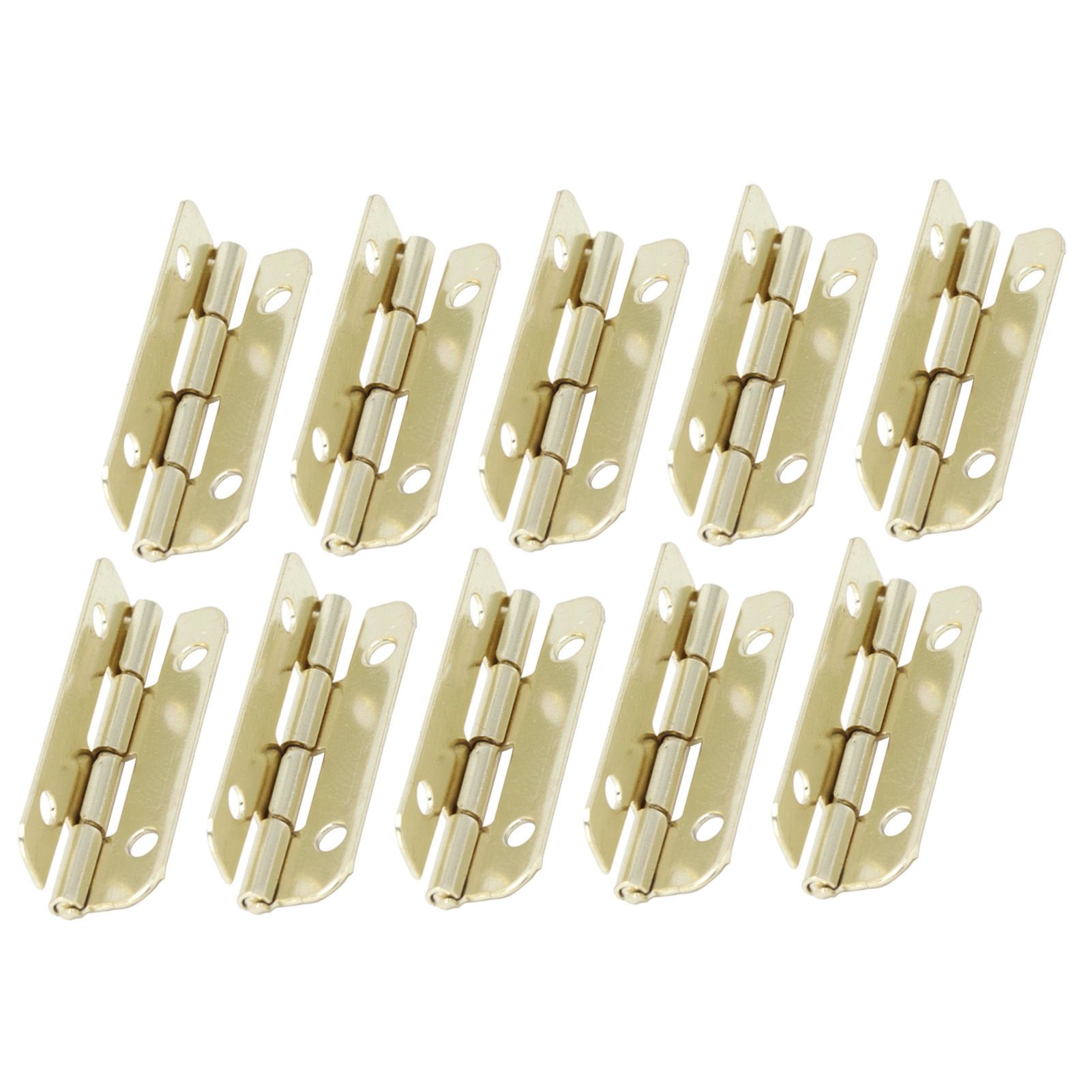 50Set Rounded Hinge Iron Cabinet Hinge Hardware Accessory for Home Door Wooden Box view 7