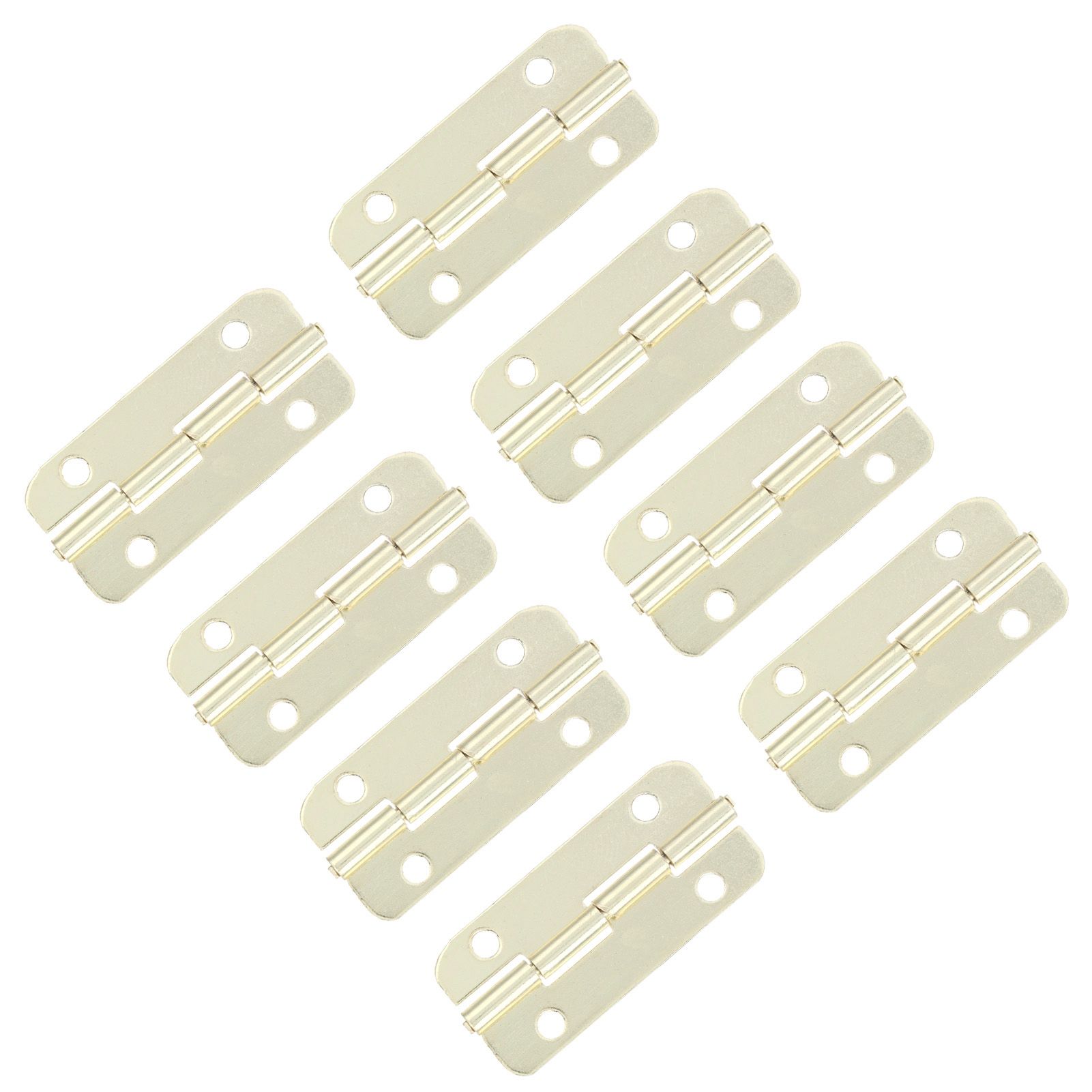 50Set Rounded Hinge Iron Cabinet Hinge Hardware Accessory for Home Door Wooden Box view 9
