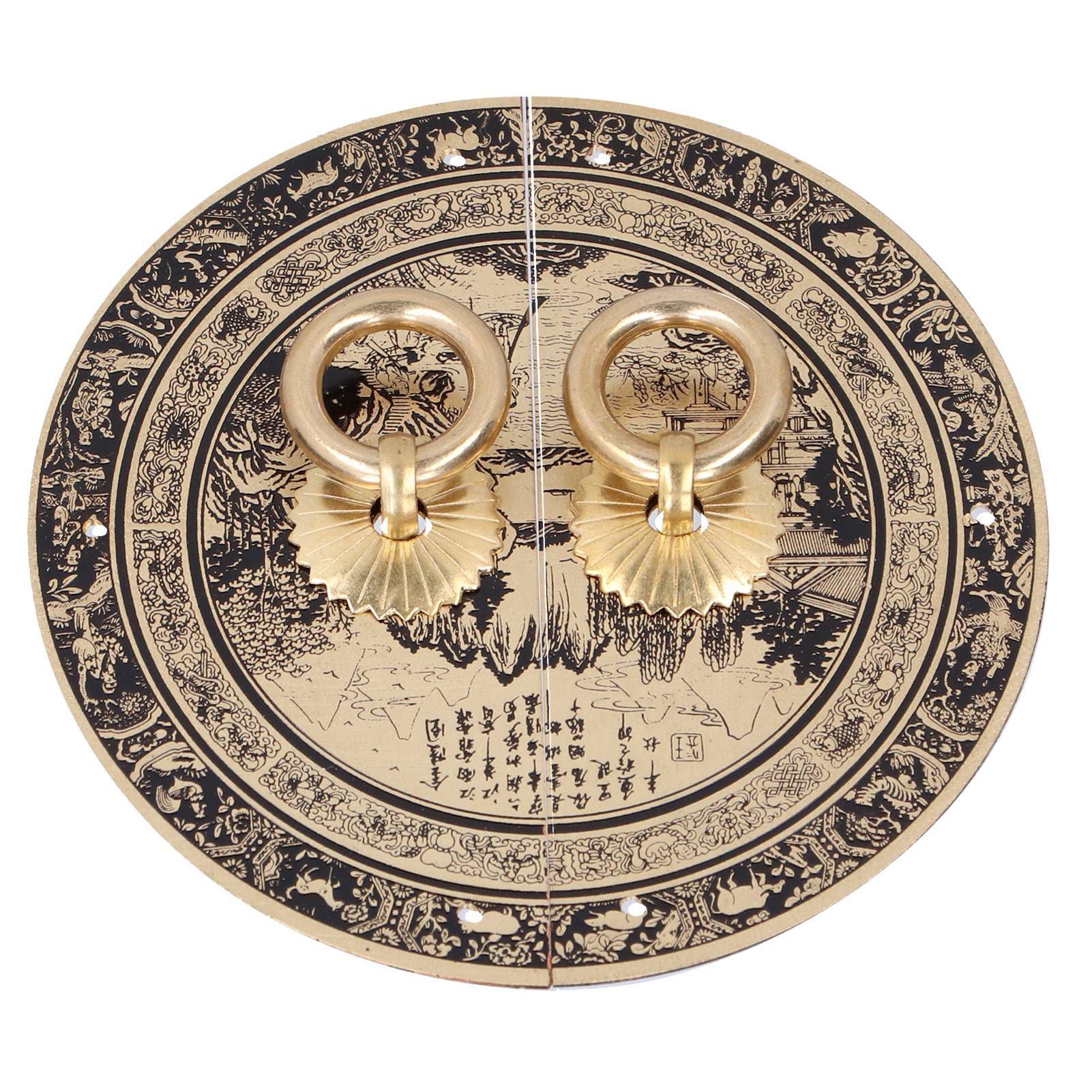 11cm Originality Pattern Drawer Handle Chinese Antique Furniture Brass Handle