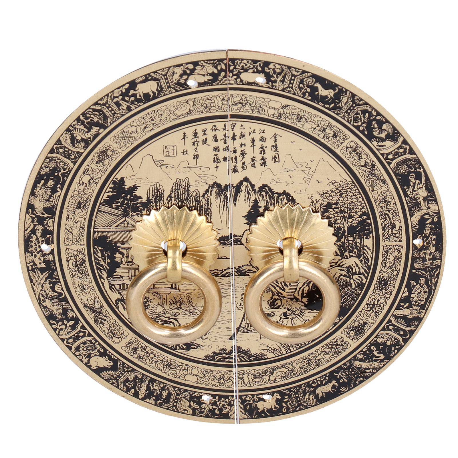 11cm Originality Pattern Drawer Handle Chinese Antique Furniture Brass Handle view 3