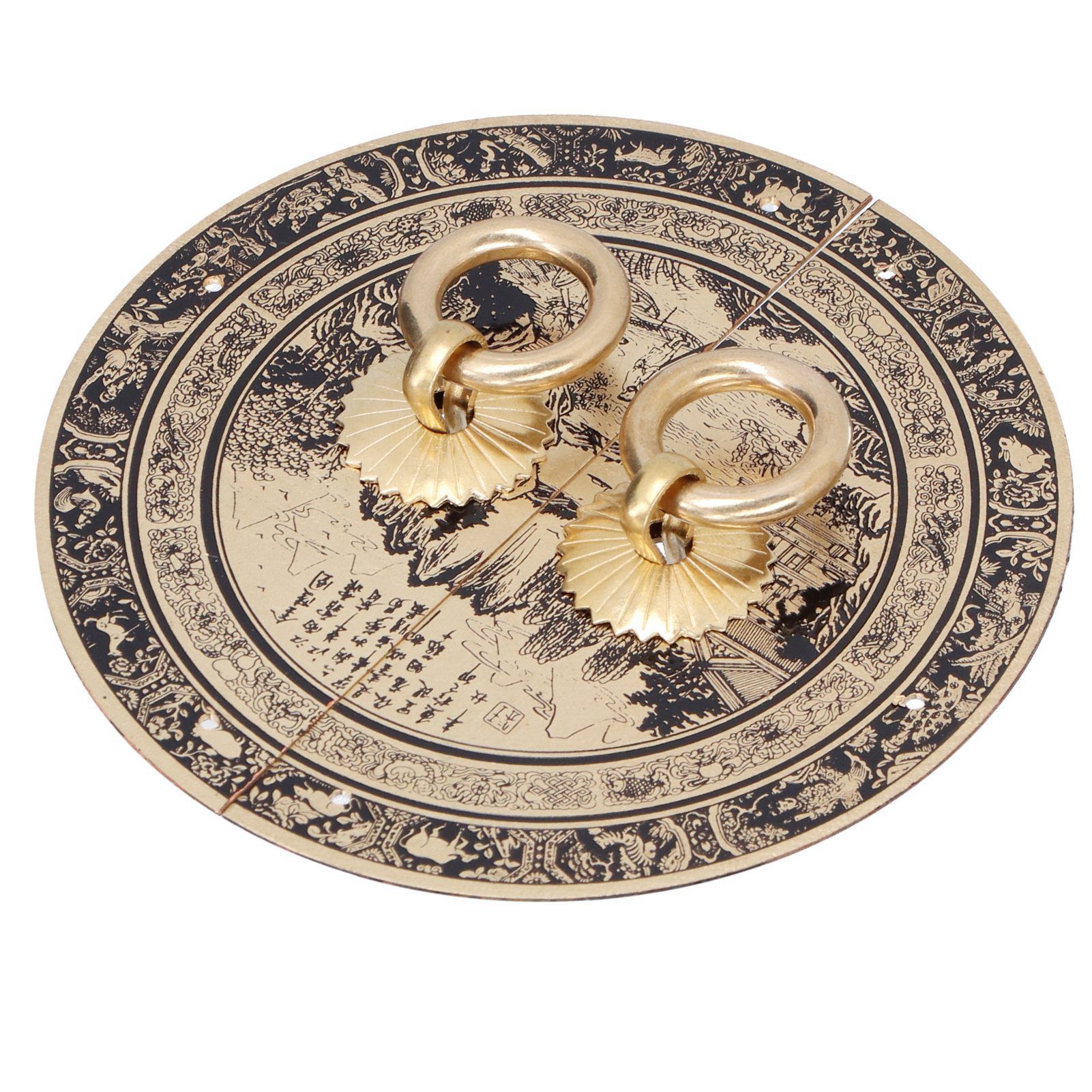 11cm Originality Pattern Drawer Handle Chinese Antique Furniture Brass Handle view 4
