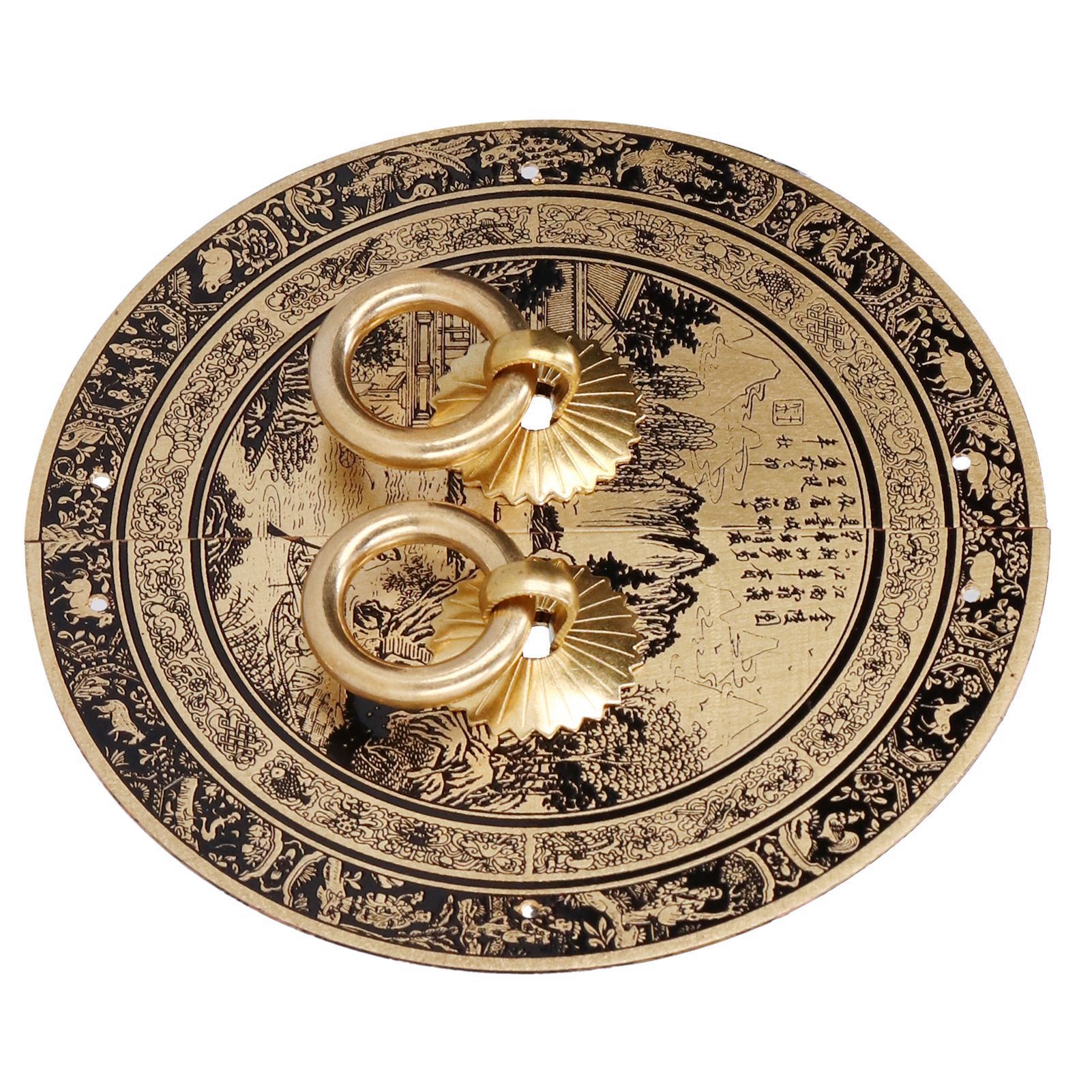 11cm Originality Pattern Drawer Handle Chinese Antique Furniture Brass Handle view 7