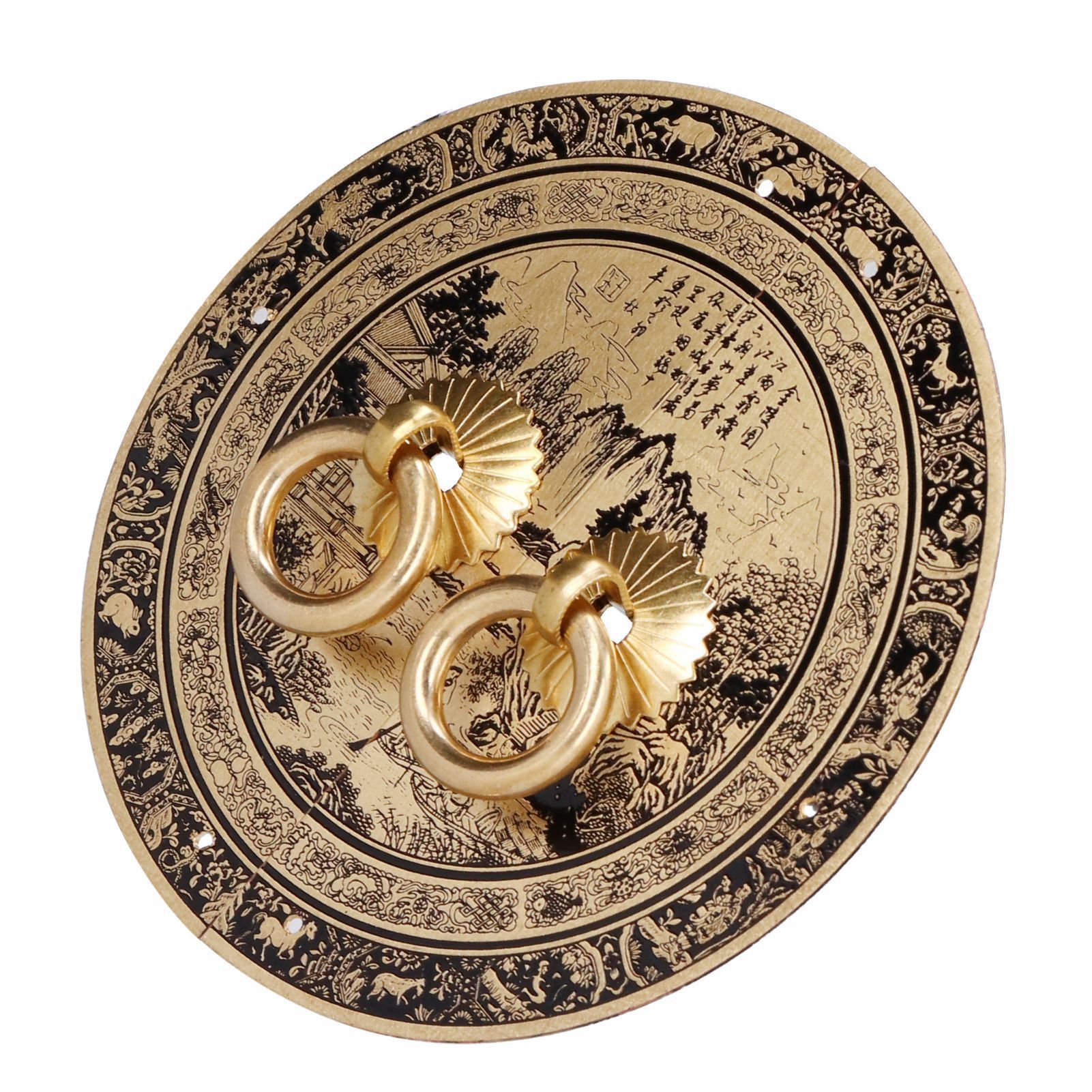 11cm Originality Pattern Drawer Handle Chinese Antique Furniture Brass Handle view 8