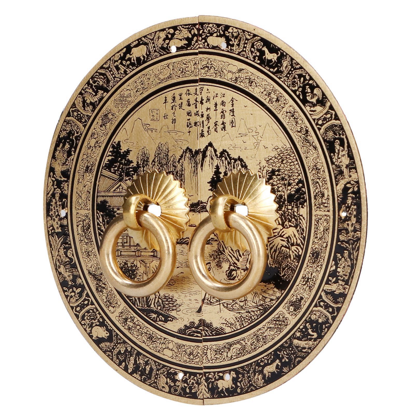 11cm Originality Pattern Drawer Handle Chinese Antique Furniture Brass Handle view 9