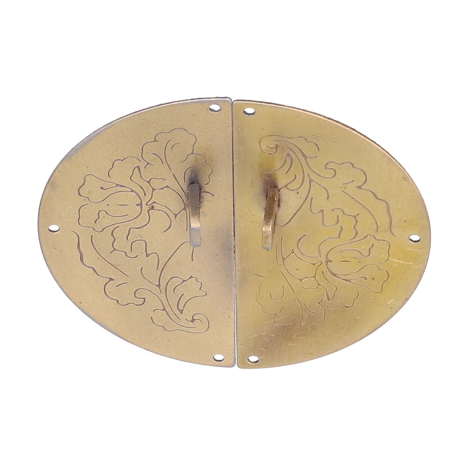 Retro Round Plate Pull Handle Cabinet Wardrobe Double Door Ring Pull for Home Door view 7