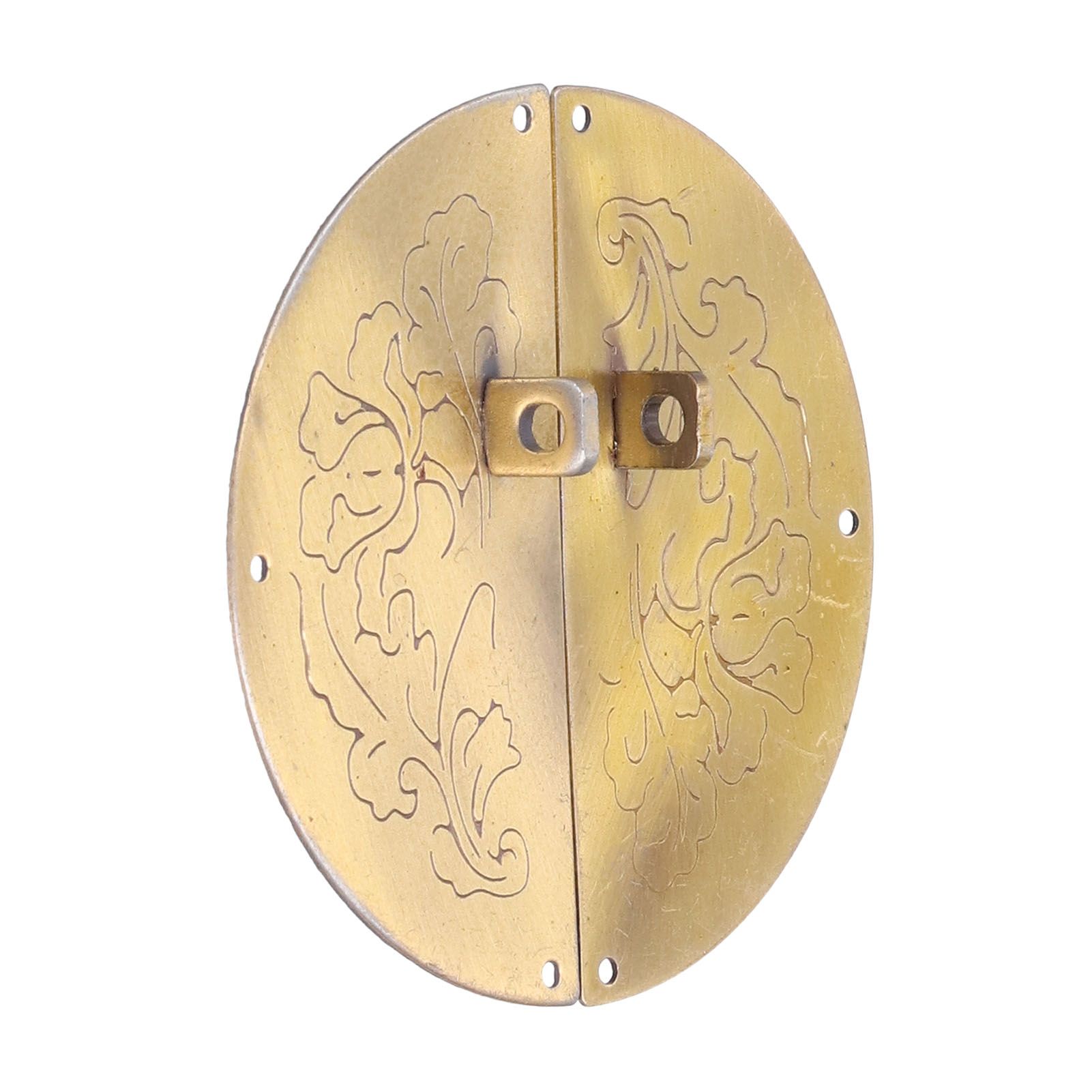 Retro Round Plate Pull Handle Cabinet Wardrobe Double Door Ring Pull for Home Door view 9