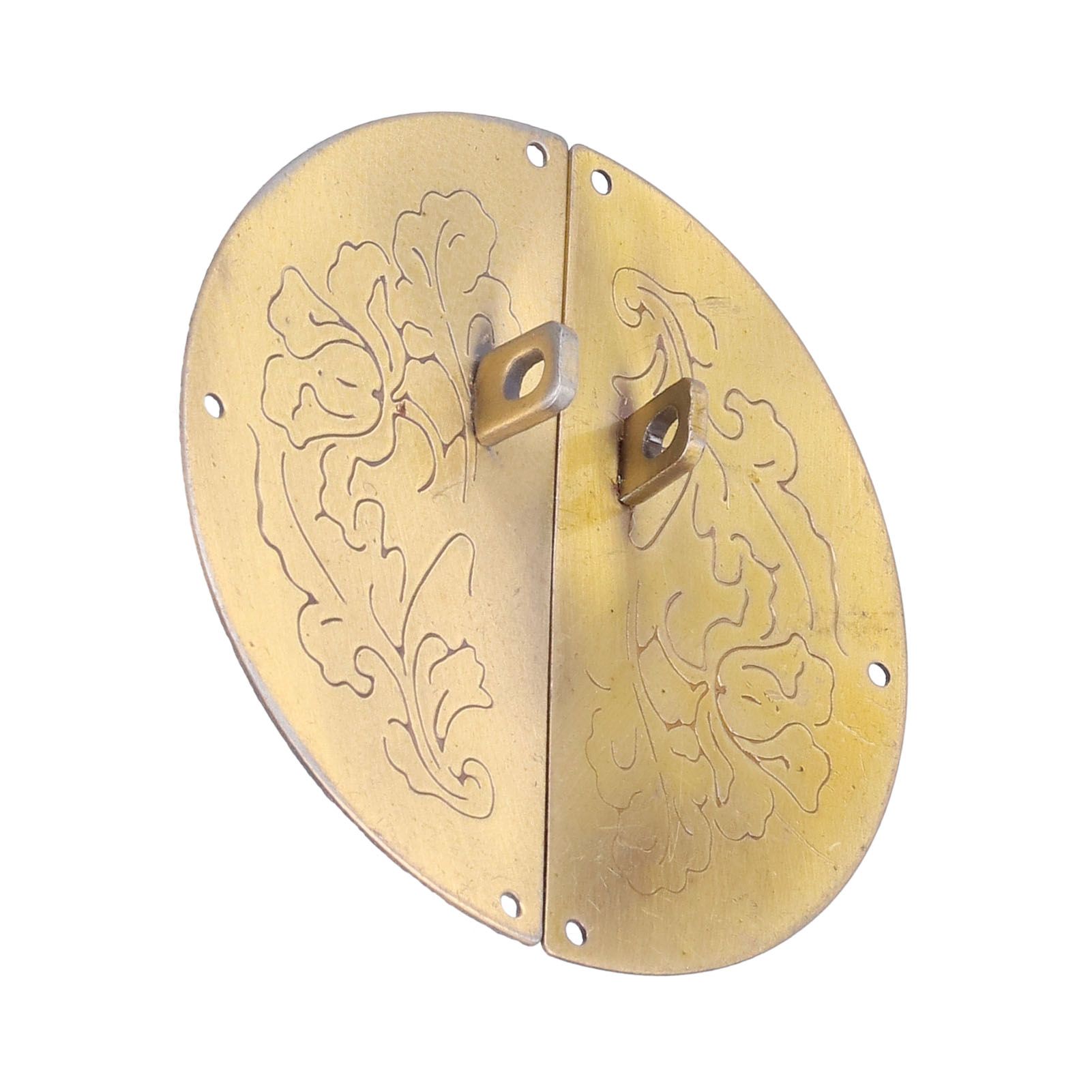 Retro Round Plate Pull Handle Cabinet Wardrobe Double Door Ring Pull for Home Door view 10