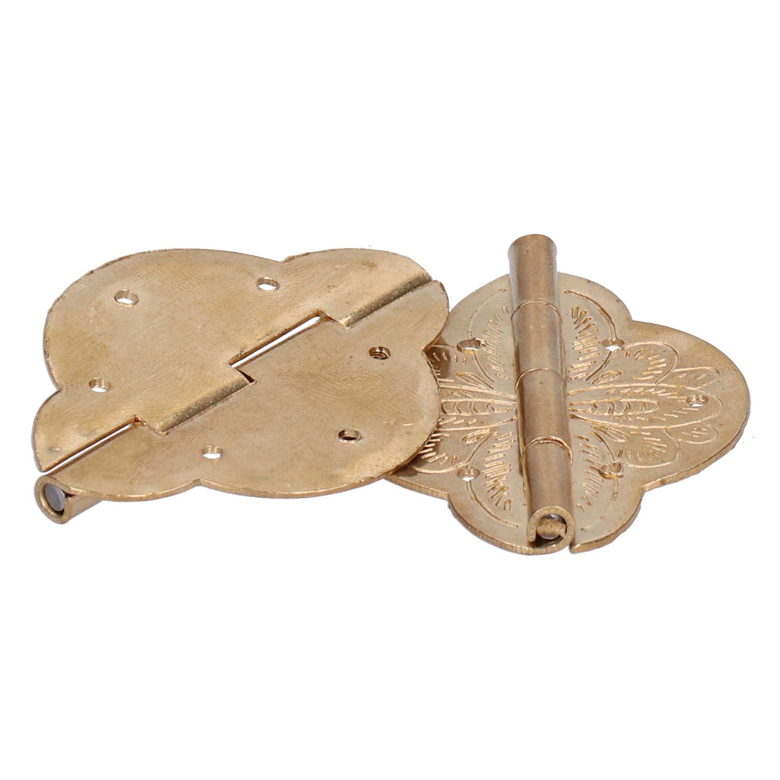 2Set Antique Hinge Small Brass Hinge for Drawer Door Cabinet Wardrobes view 4