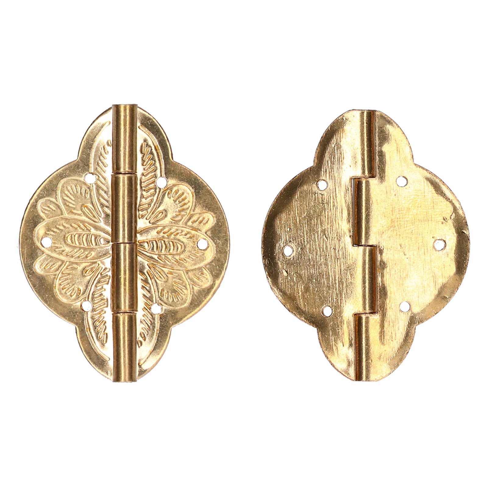 2Set Antique Hinge Small Brass Hinge for Drawer Door Cabinet Wardrobes view 8