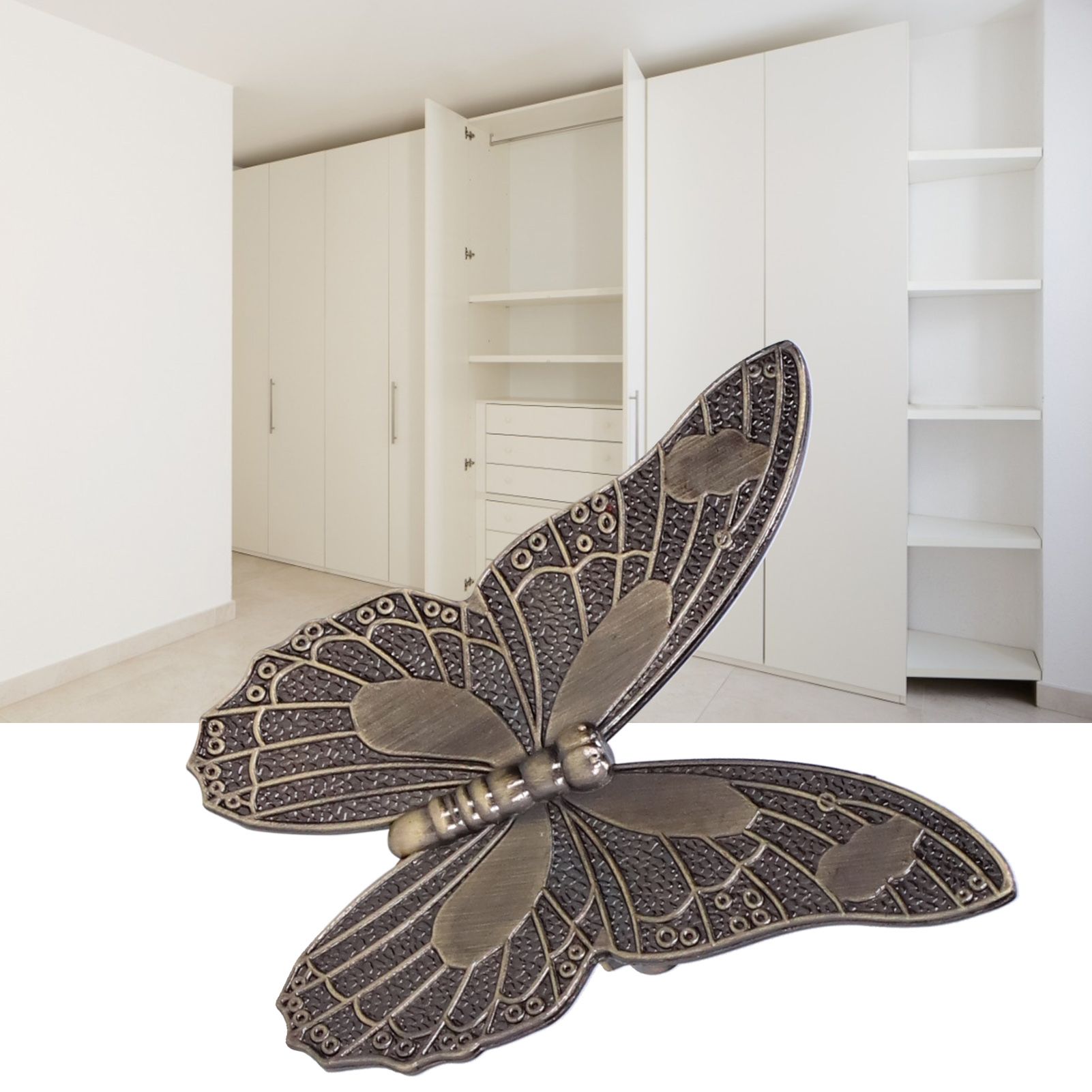 Butterfly Shape Handle Single Hole Double Hole Cabinet Knob Pull for Drawer view 11