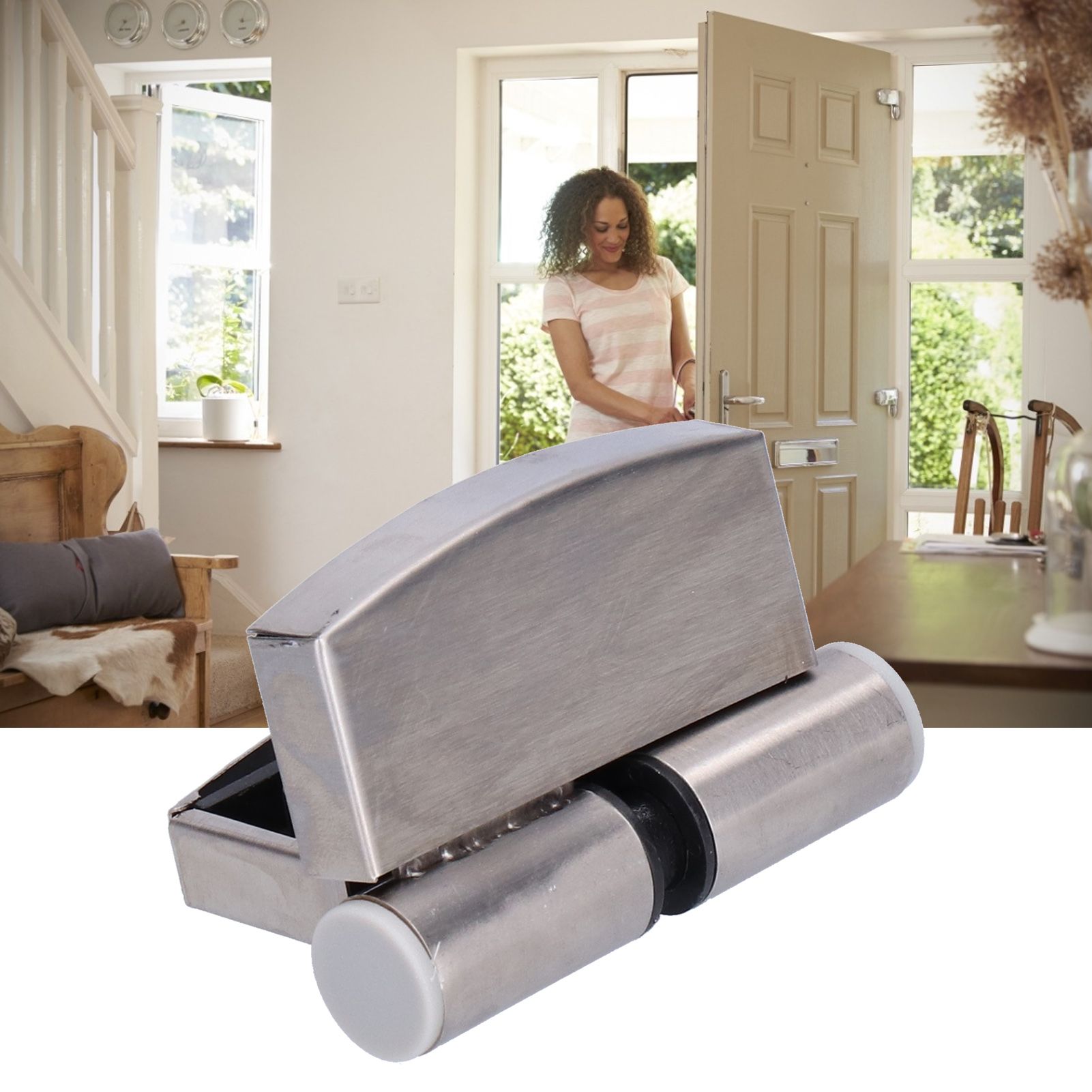 2Pcs Gravity Hinge 201 Stainless Steel Home Door Hydraulic Hinge Hardware view 12