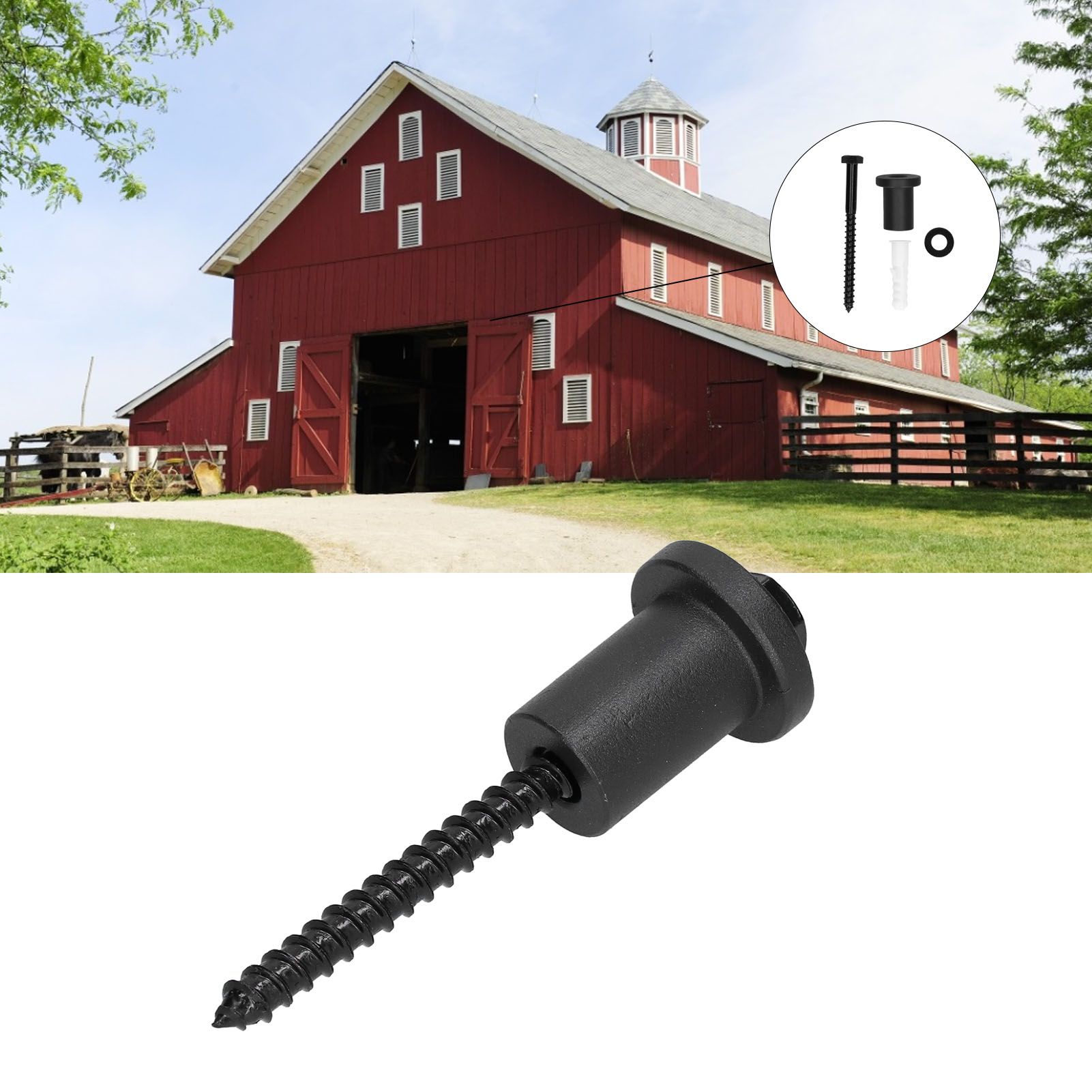 Barn Door Track Connector Spacer Kit Carbon Steel Sliding Door Hardware view 12