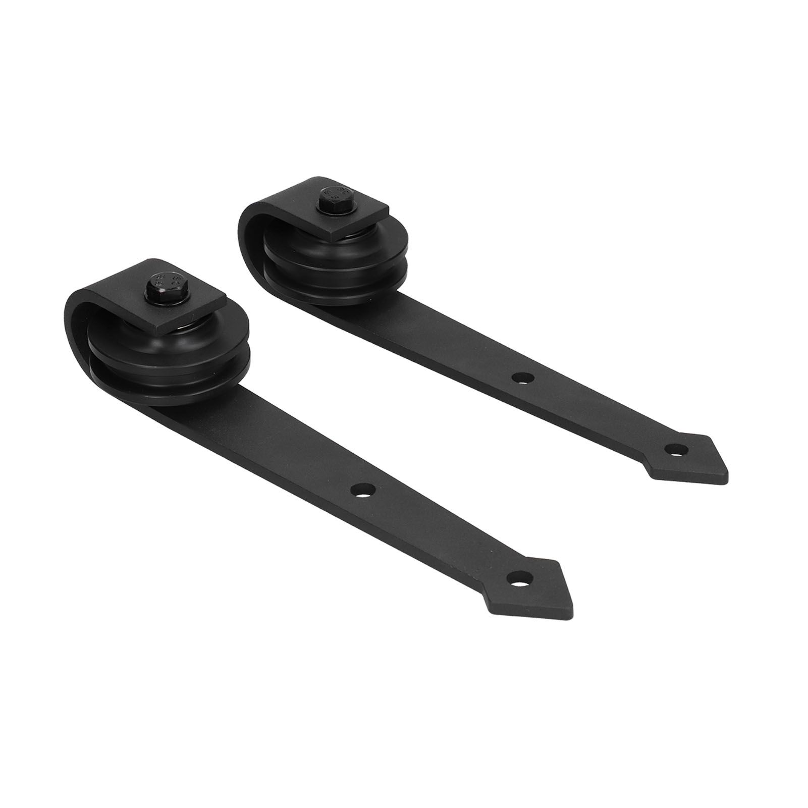 Barn Door Hanging Wheel Carbon Steel Pulley Roller with Screw Sliding Door view 4