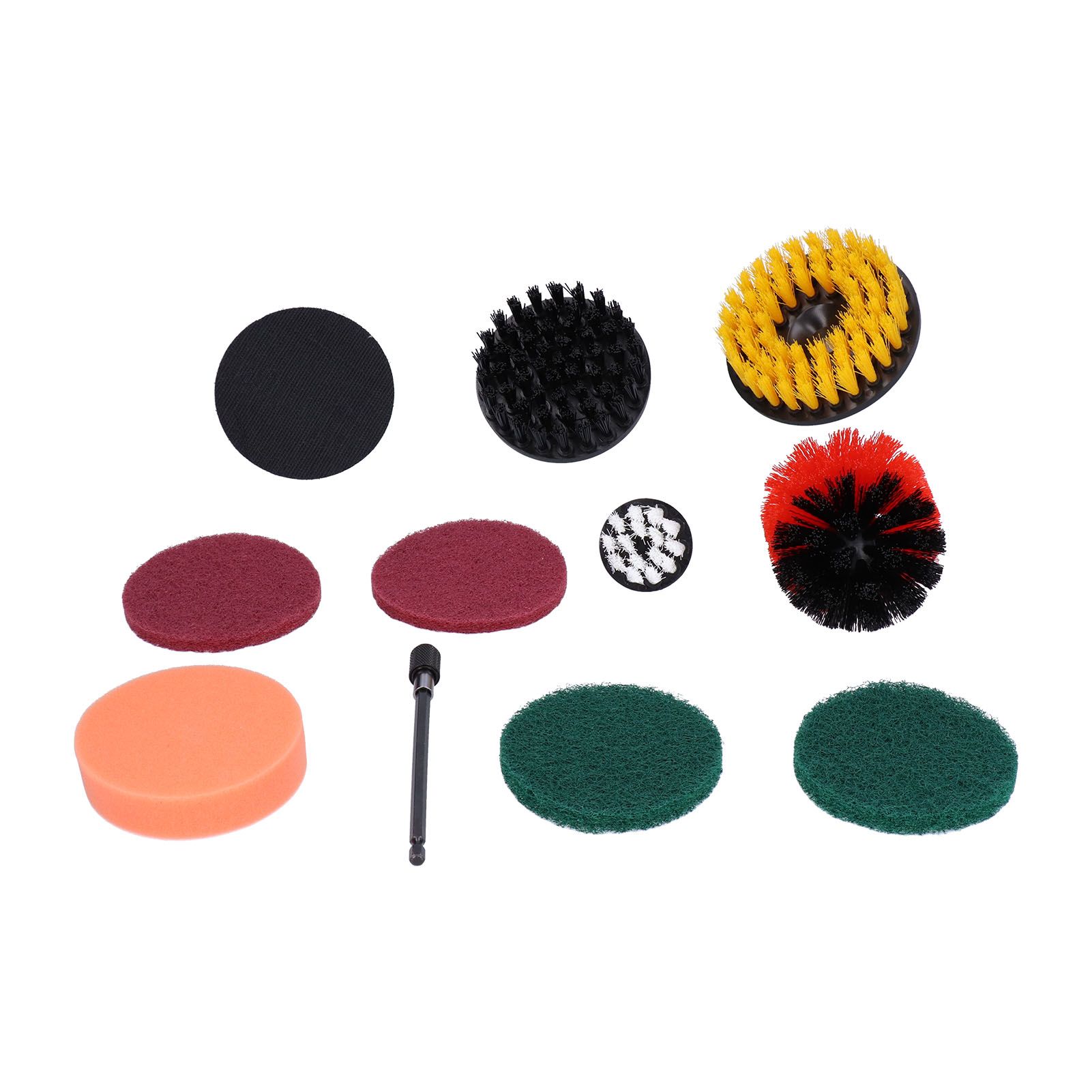 11PCS Drill Brush Attachment Power Scrubber Polishing Pad for Wall Cleaning view 4