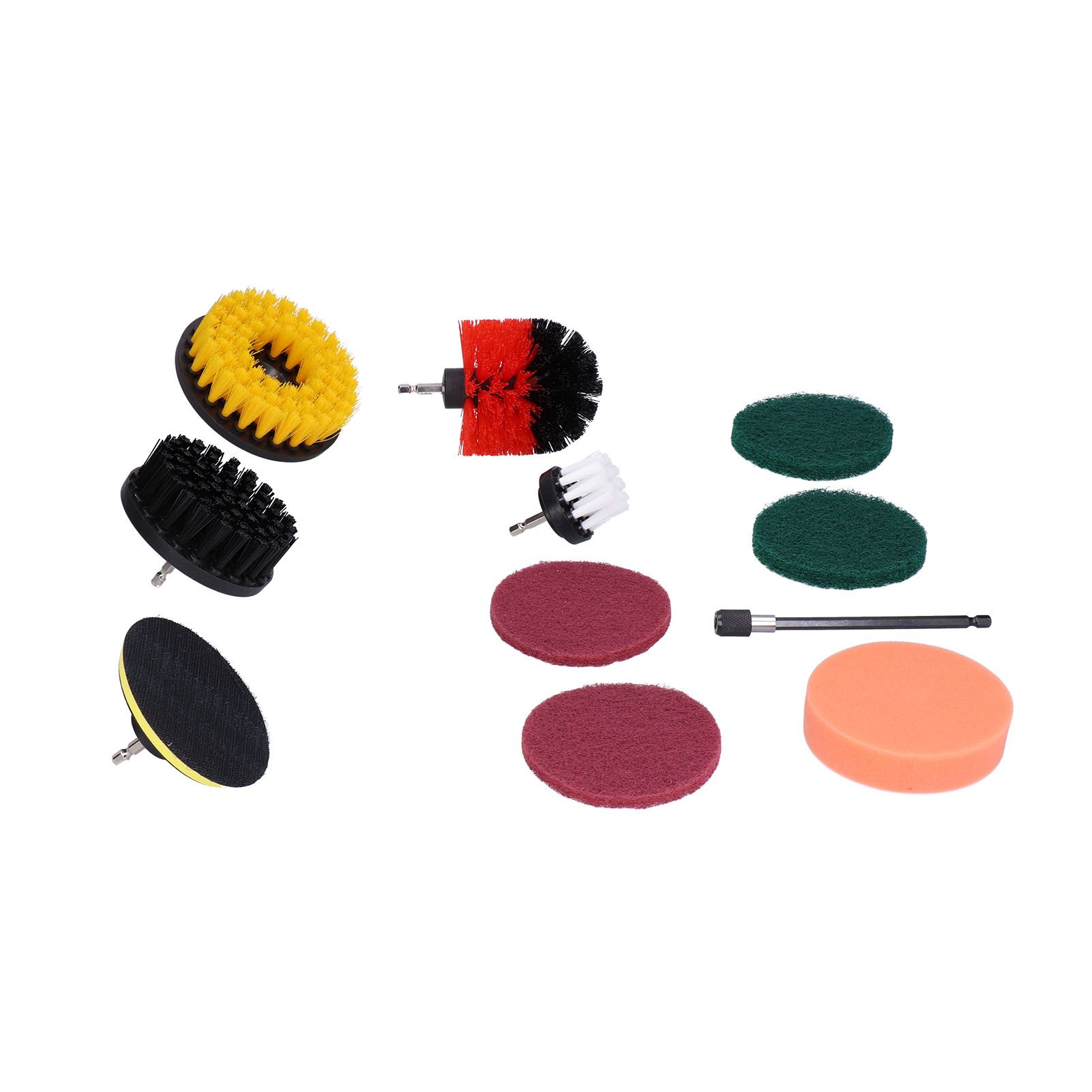 11PCS Drill Brush Attachment Power Scrubber Polishing Pad for Wall Cleaning view 7
