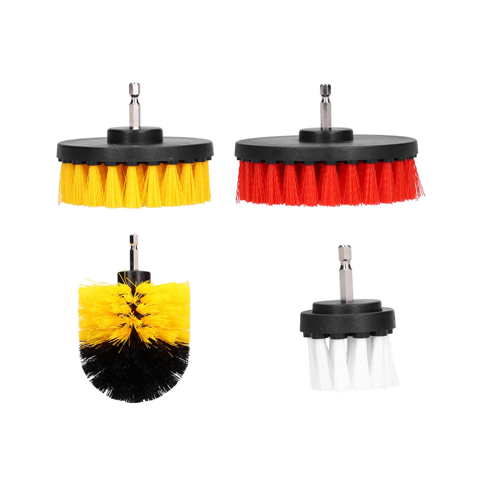 4PCS Drill Brush Attachment Kit Drill Brush Power Scrubber for Cleaning Wall view 2