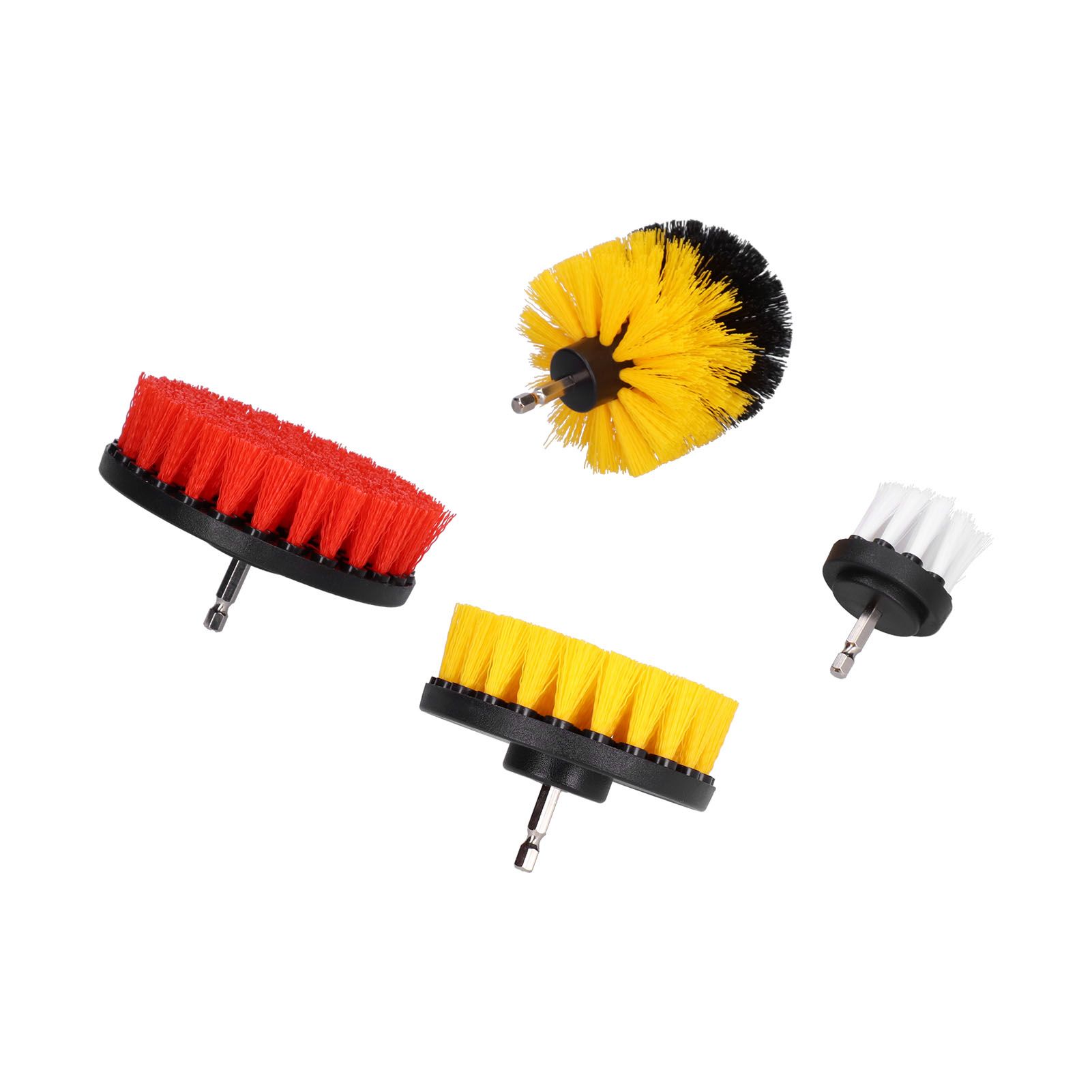 4PCS Drill Brush Attachment Kit Drill Brush Power Scrubber for Cleaning Wall view 4