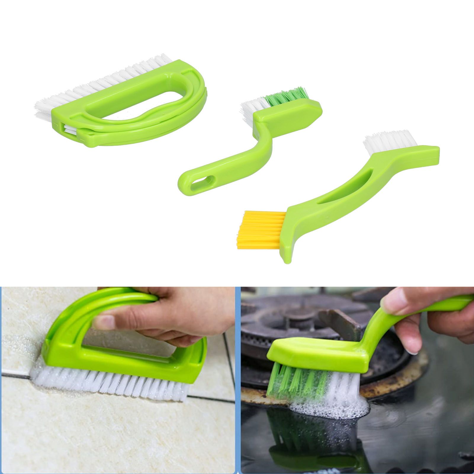 4PCS Grout Cleaner Brush Tile Joint Cleaning Scrubber Brush for Bathtub Basin view 12