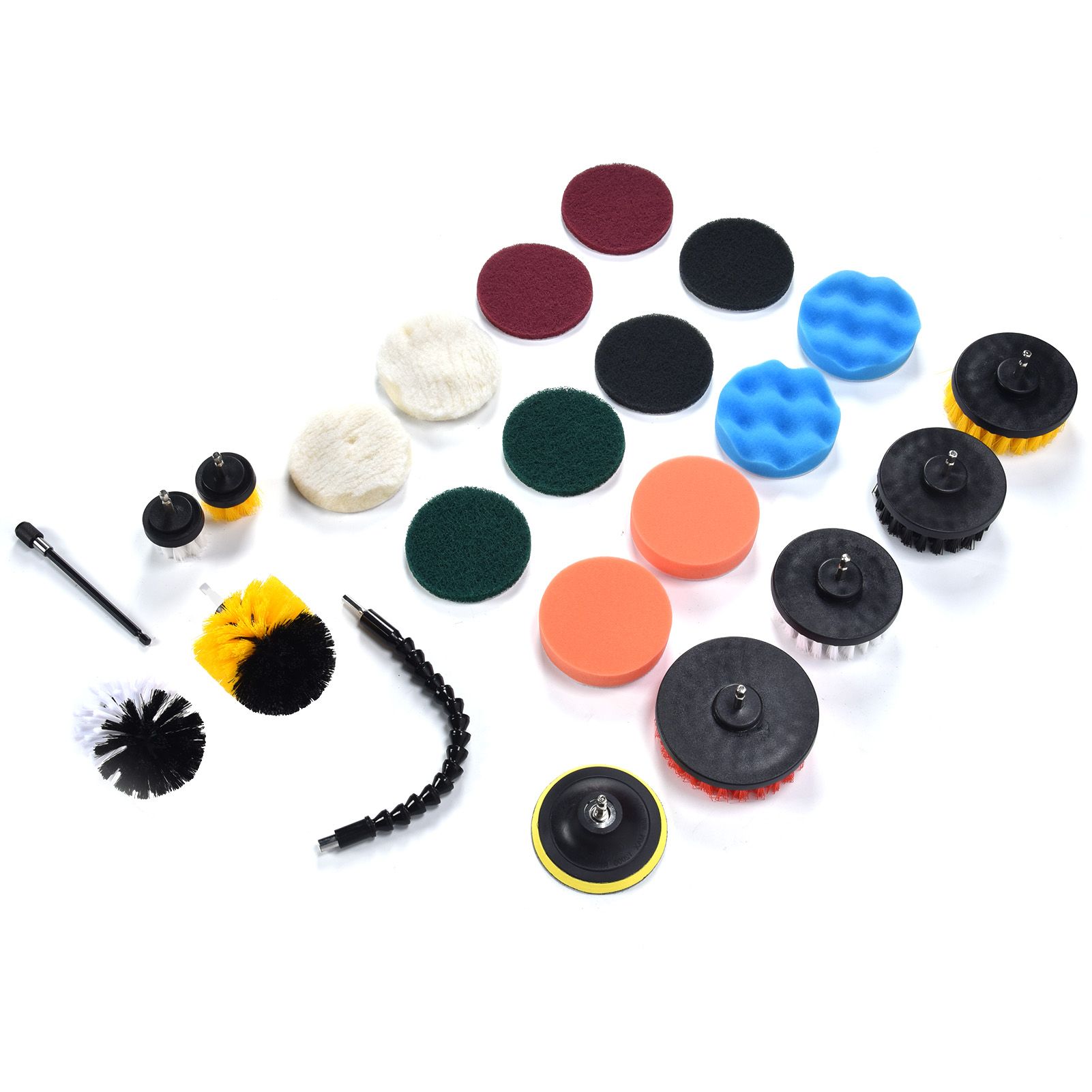 23PCS Drill Brush Attachment Set for Household Cleaning with Brushes Scouring view 3