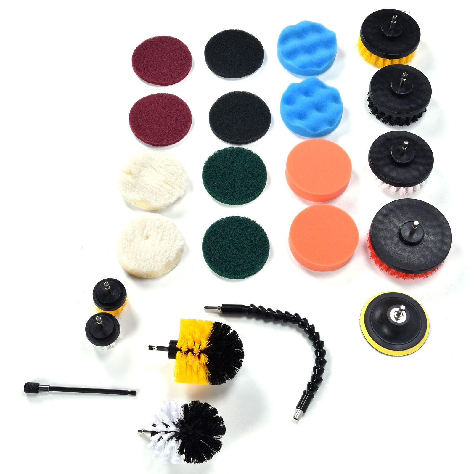 23PCS Drill Brush Attachment Set for Household Cleaning with Brushes Scouring view 4