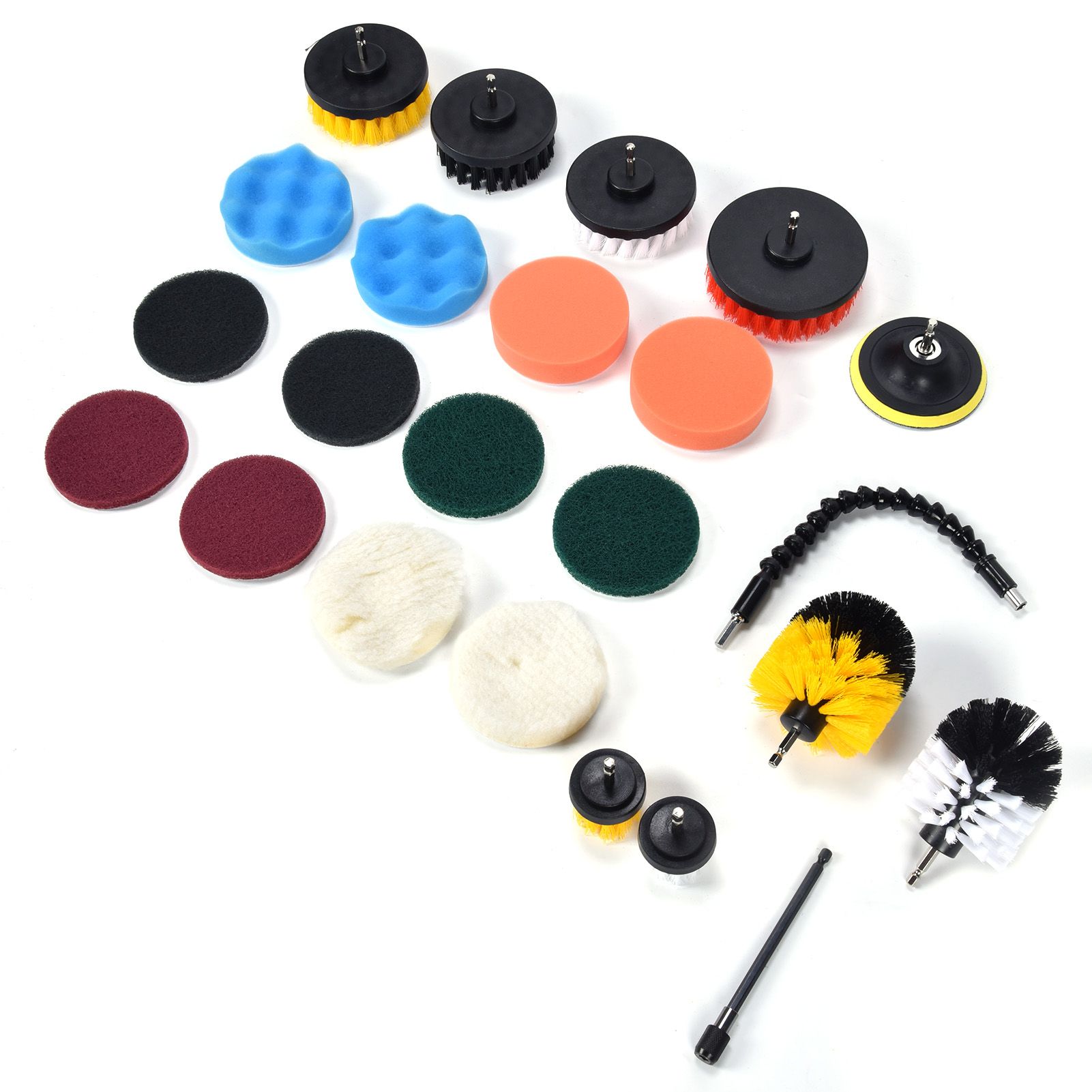 23PCS Drill Brush Attachment Set for Household Cleaning with Brushes Scouring view 5