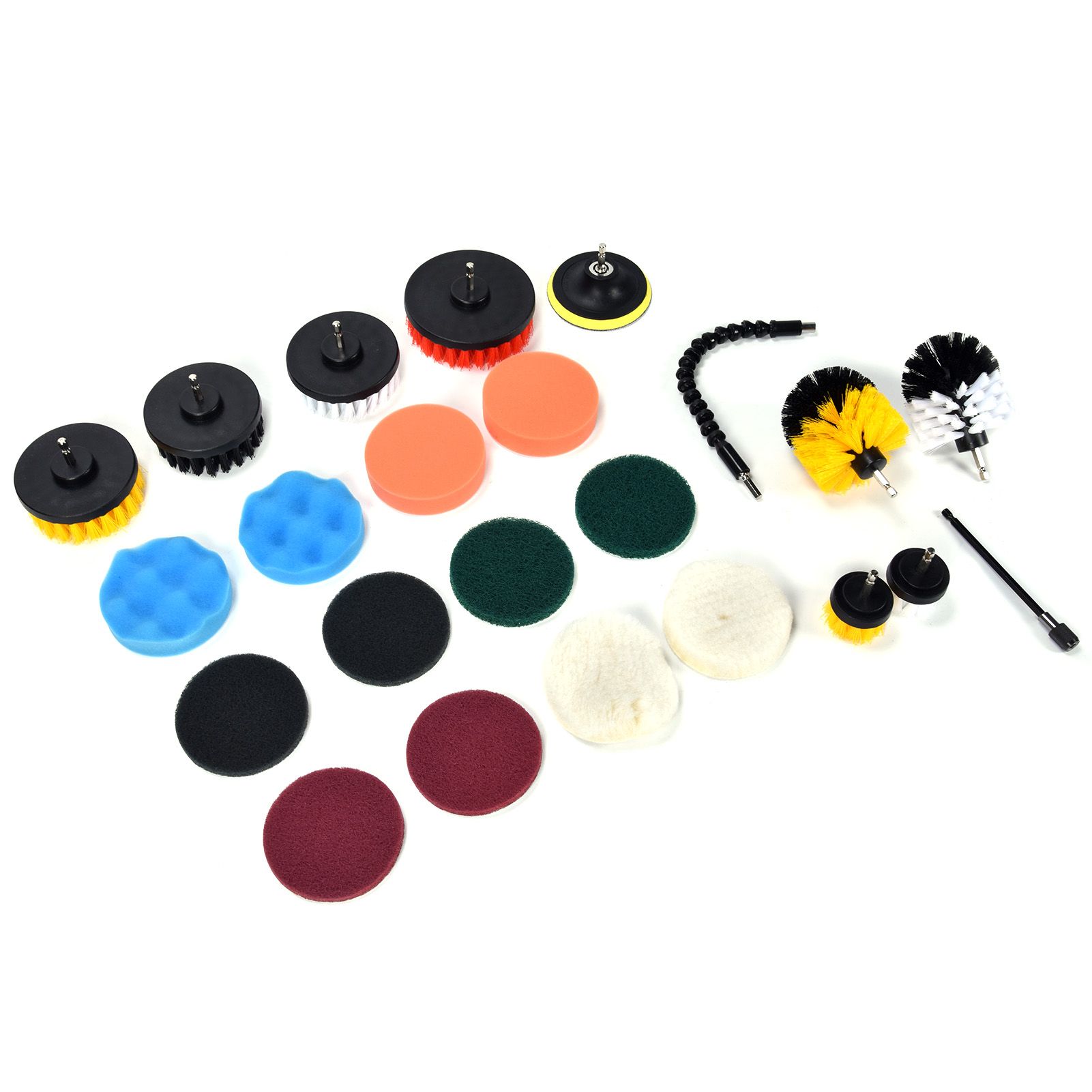 23PCS Drill Brush Attachment Set for Household Cleaning with Brushes Scouring view 6