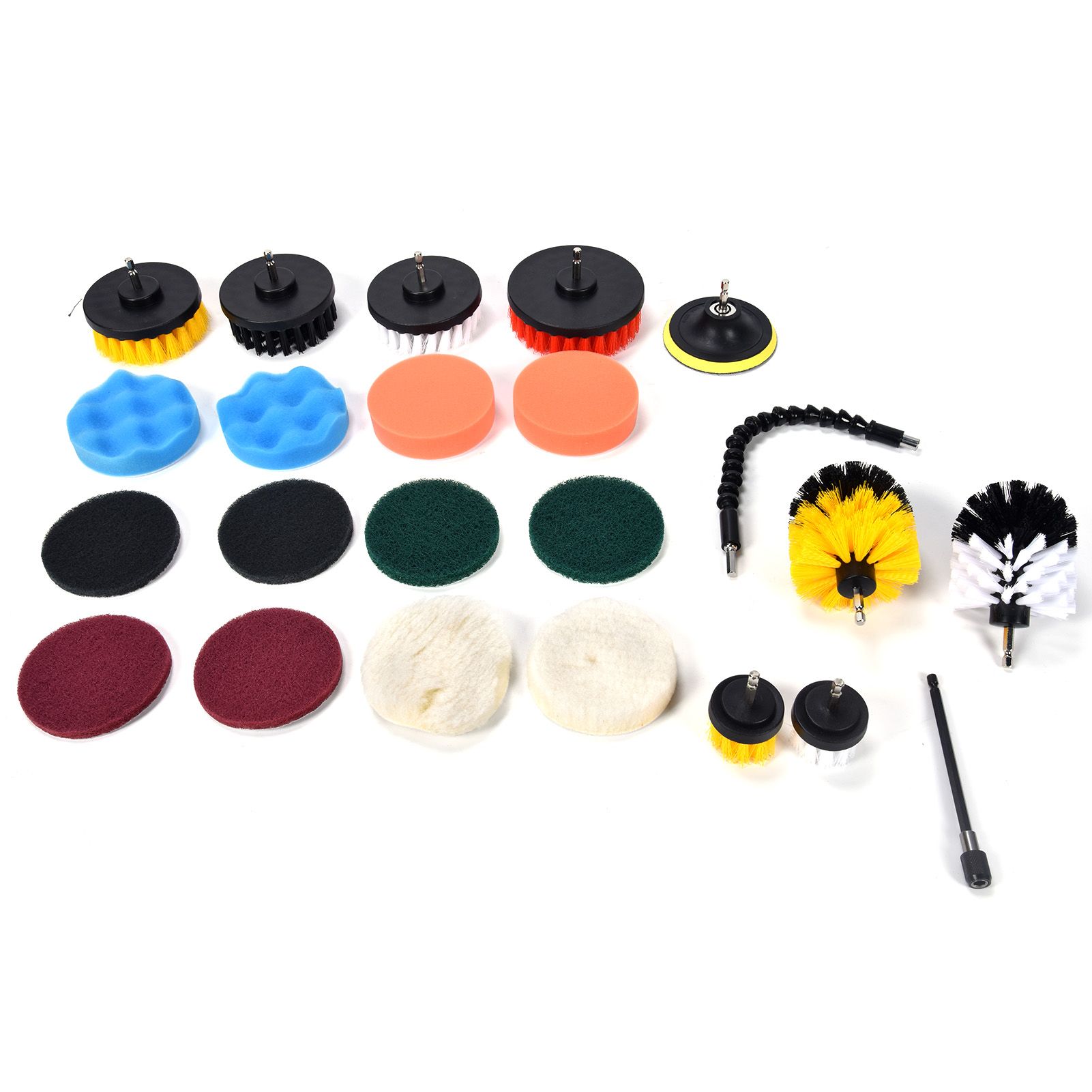 23PCS Drill Brush Attachment Set for Household Cleaning with Brushes Scouring view 7