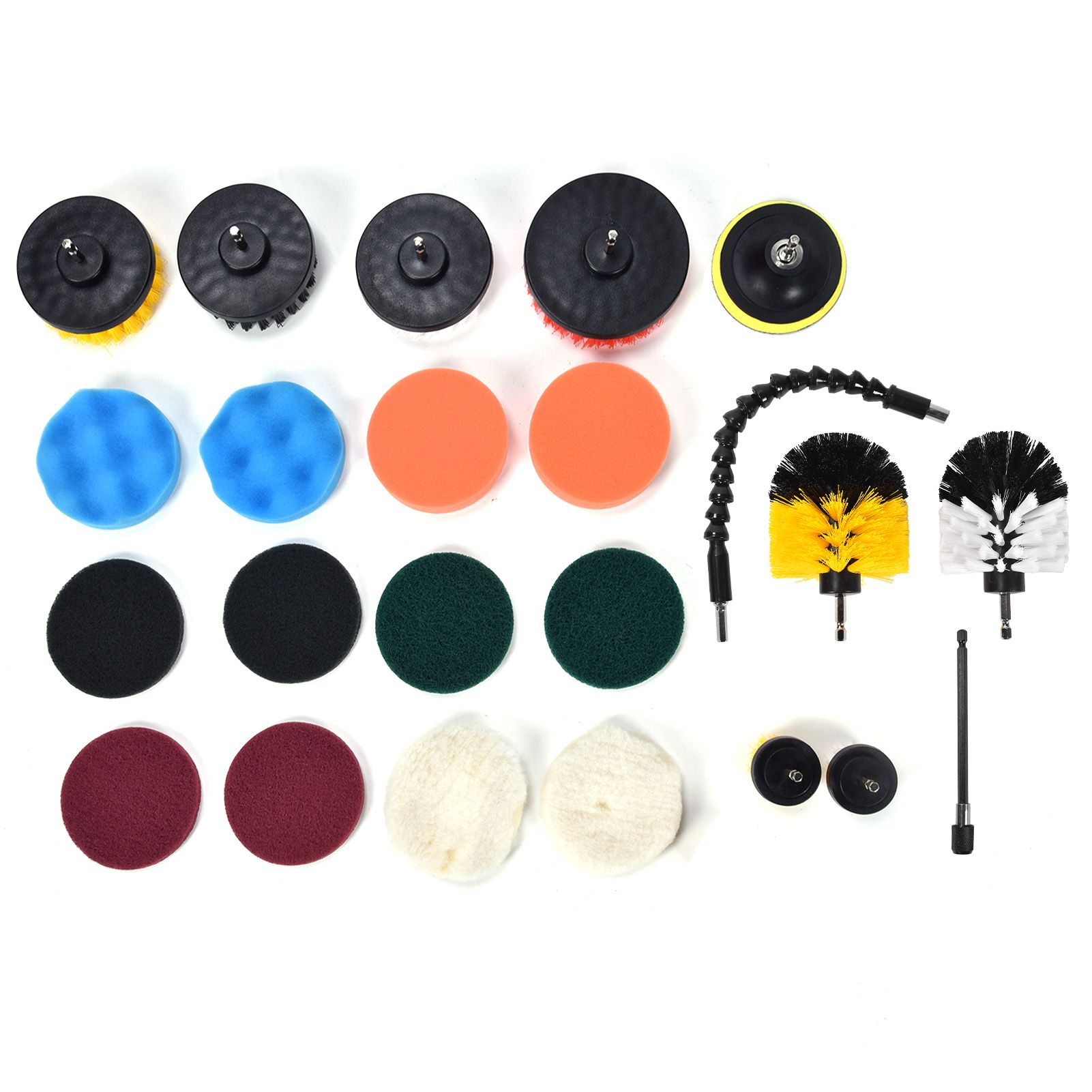 23PCS Drill Brush Attachment Set for Household Cleaning with Brushes Scouring view 8